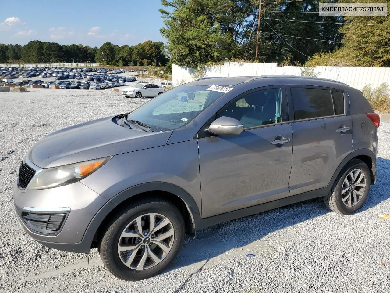 2014 Kia Sportage Base VIN: KNDPB3AC4E7578393 Lot: 77409314