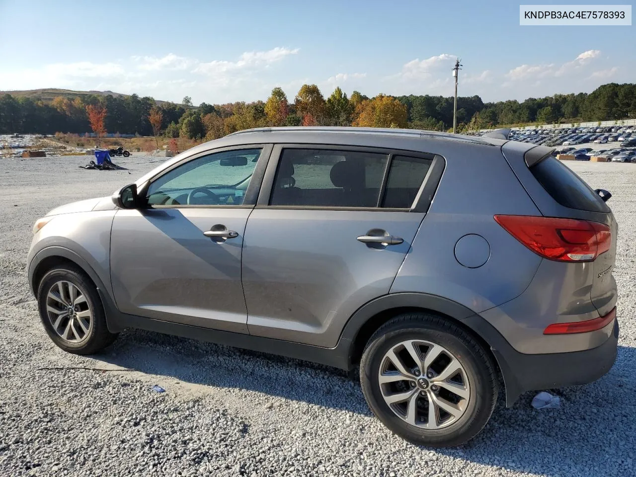 2014 Kia Sportage Base VIN: KNDPB3AC4E7578393 Lot: 77409314