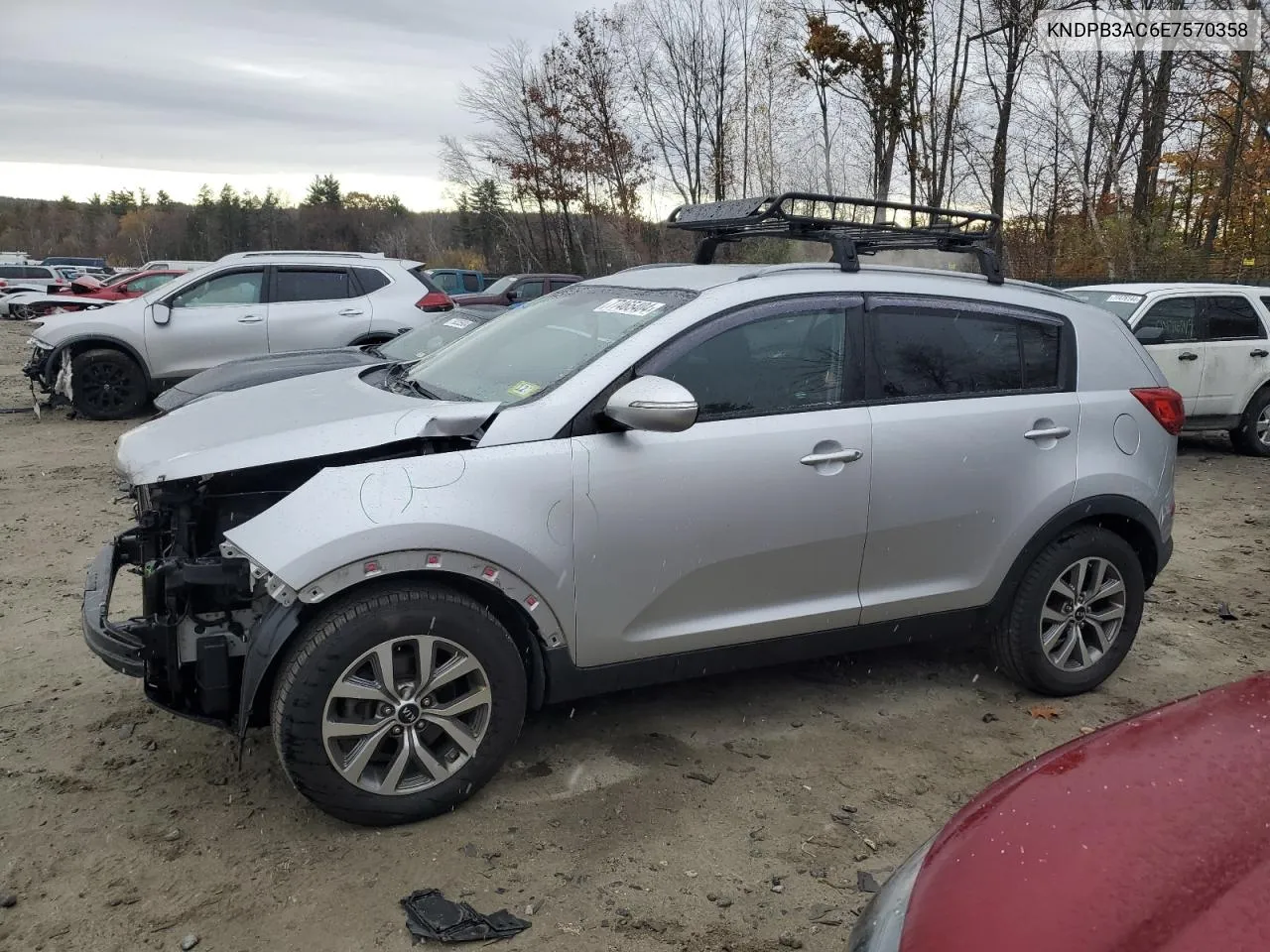 2014 Kia Sportage Base VIN: KNDPB3AC6E7570358 Lot: 77465404