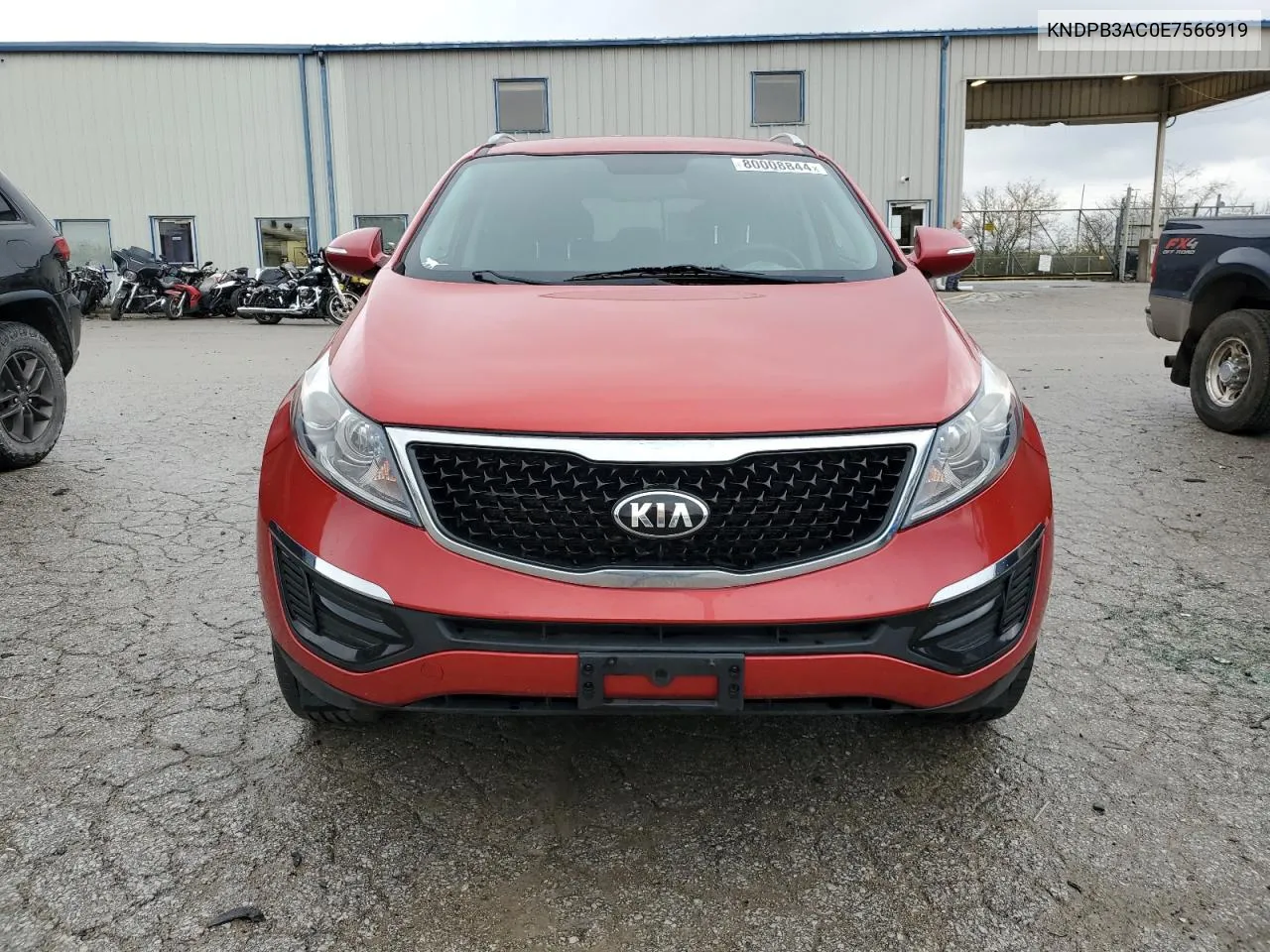 2014 Kia Sportage Base VIN: KNDPB3AC0E7566919 Lot: 80008844