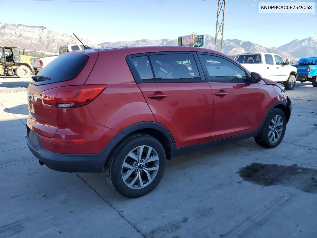 2014 Kia Sportage Lx VIN: KNDPBCAC0E7549053 Lot: 80067524