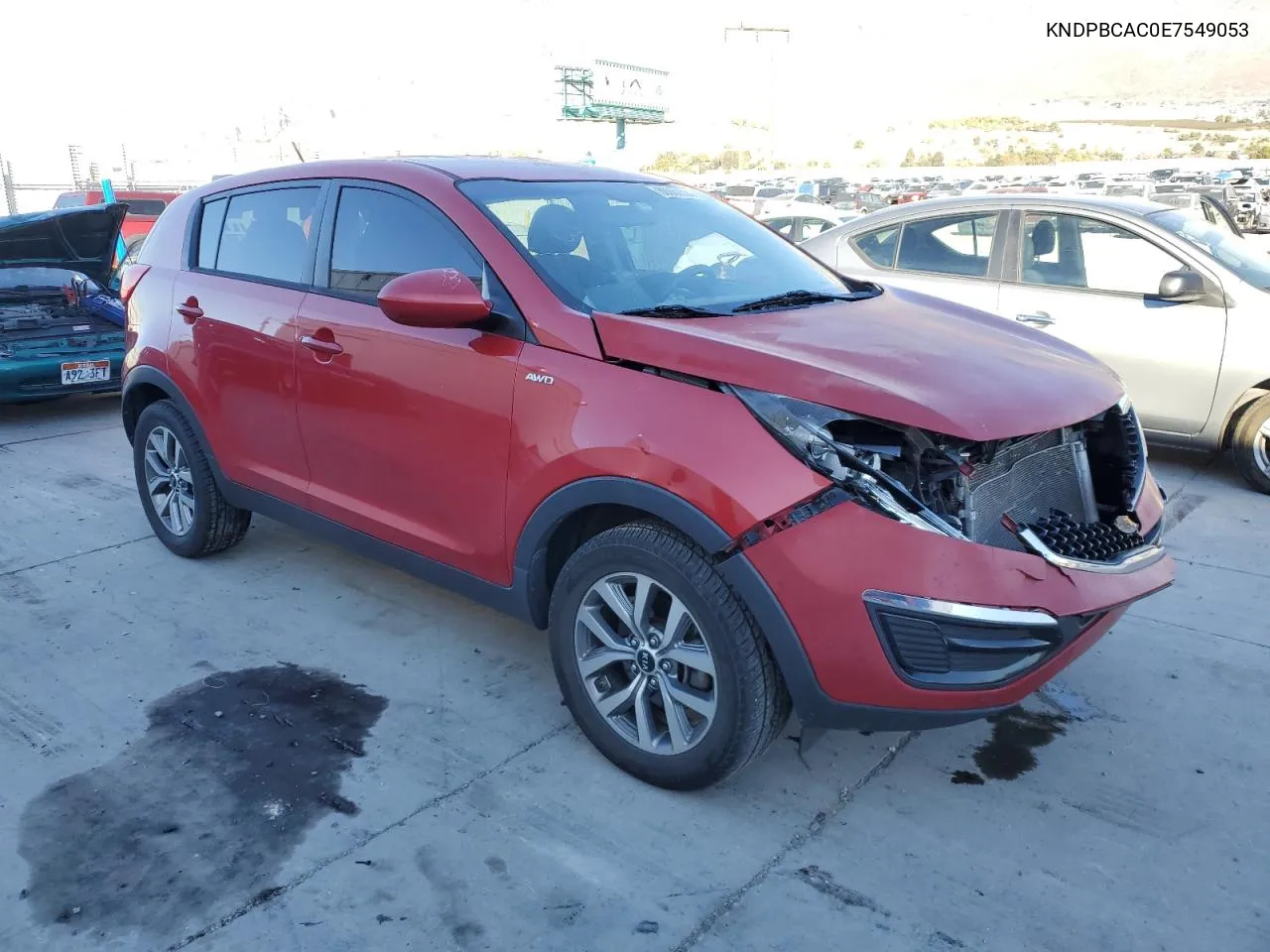 2014 Kia Sportage Lx VIN: KNDPBCAC0E7549053 Lot: 80067524