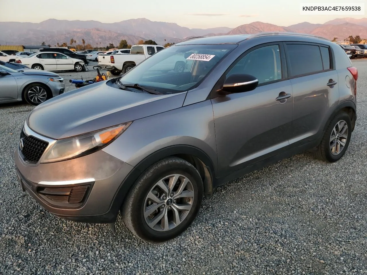 2014 Kia Sportage Base VIN: KNDPB3AC4E7659538 Lot: 80258854