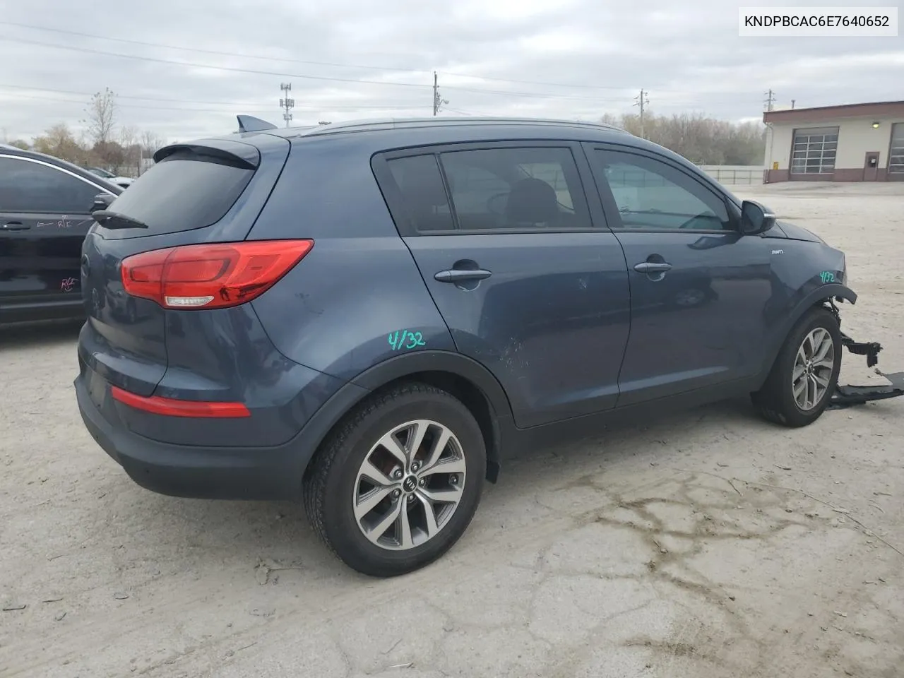 2014 Kia Sportage Lx VIN: KNDPBCAC6E7640652 Lot: 80262084