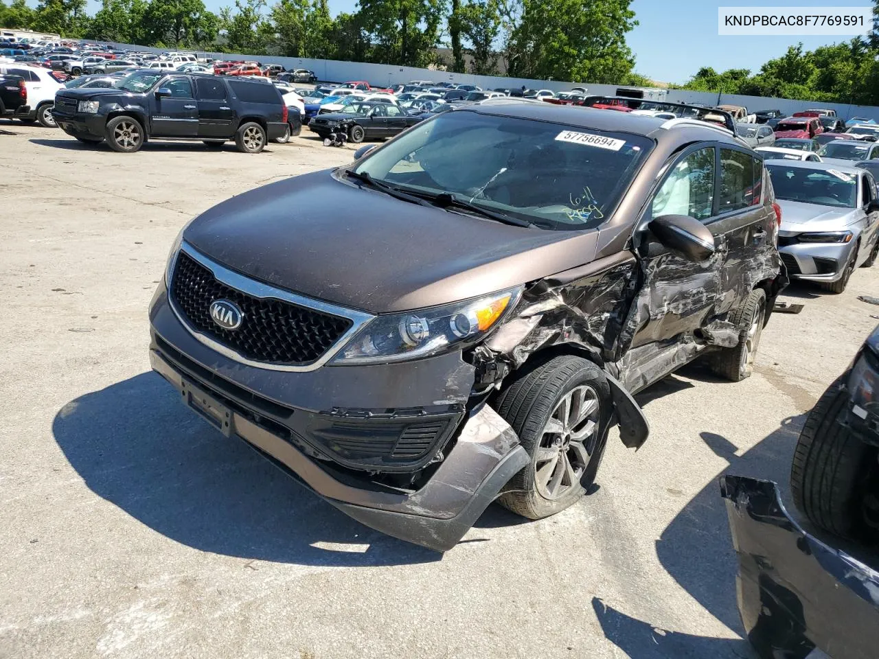 KNDPBCAC8F7769591 2015 Kia Sportage Lx