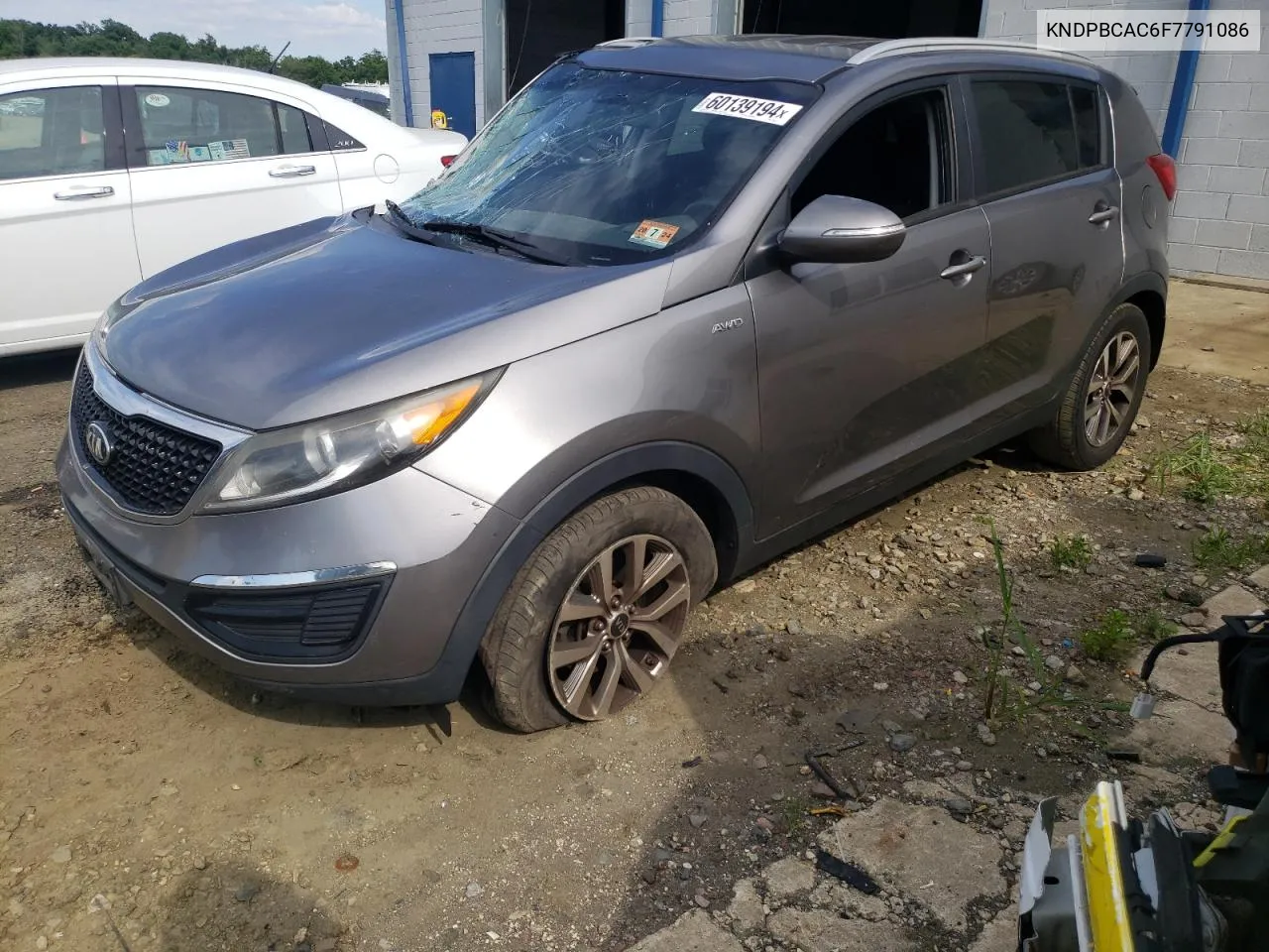 2015 Kia Sportage Lx VIN: KNDPBCAC6F7791086 Lot: 60139194