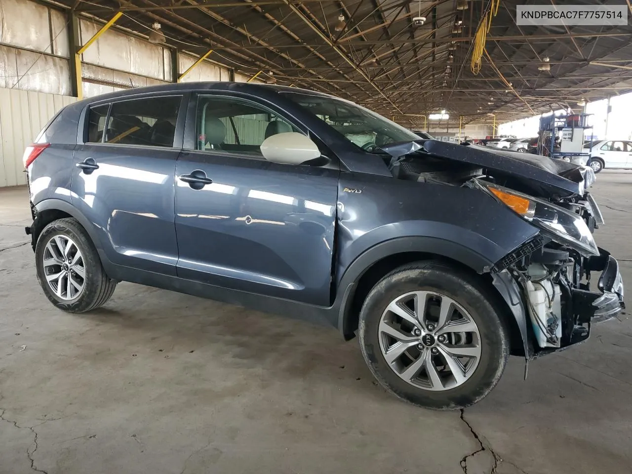 2015 Kia Sportage Lx VIN: KNDPBCAC7F7757514 Lot: 60275614