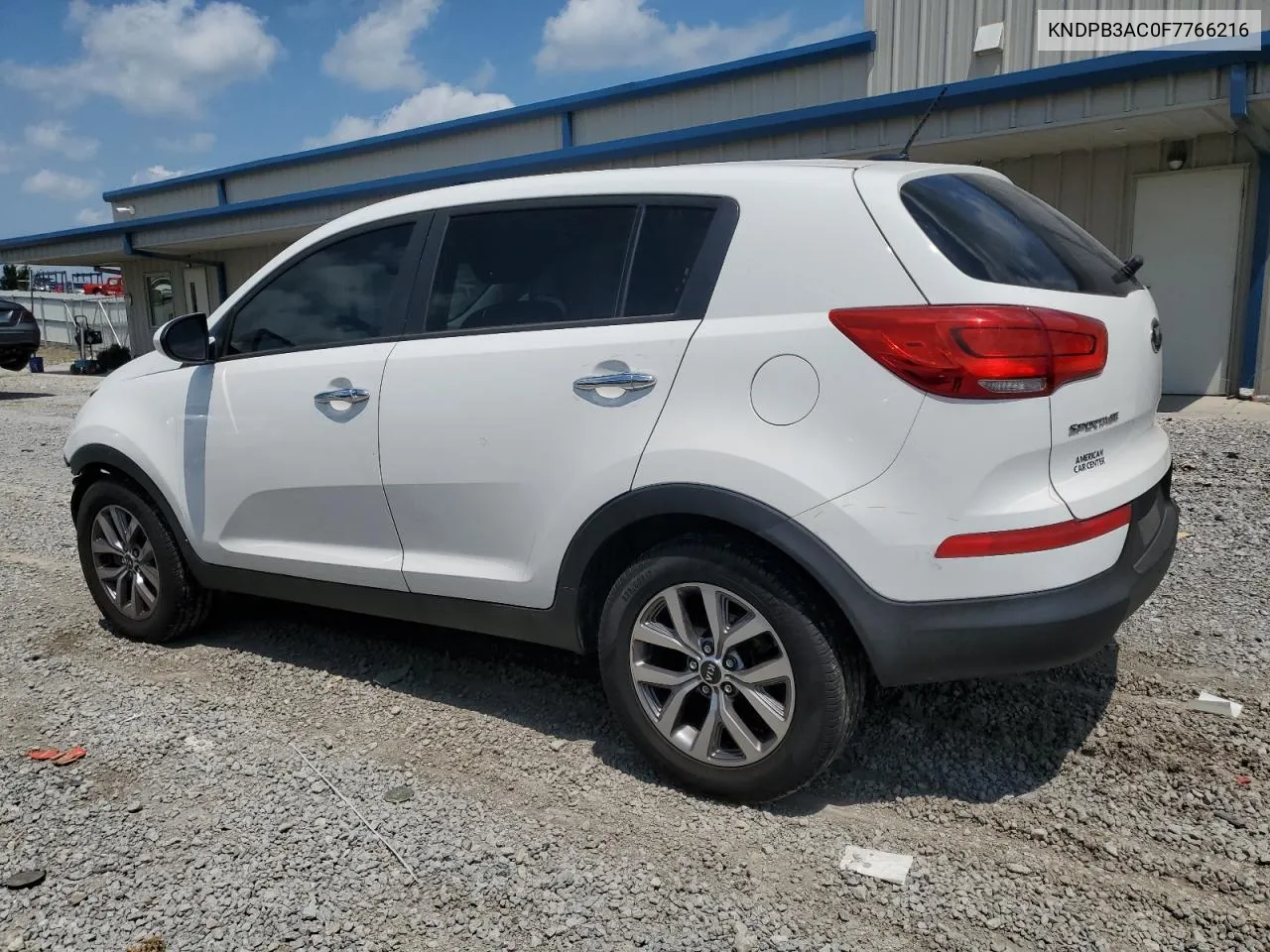 2015 Kia Sportage Lx VIN: KNDPB3AC0F7766216 Lot: 63035034