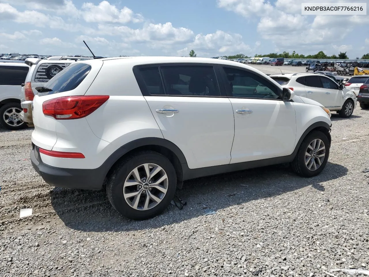 2015 Kia Sportage Lx VIN: KNDPB3AC0F7766216 Lot: 63035034