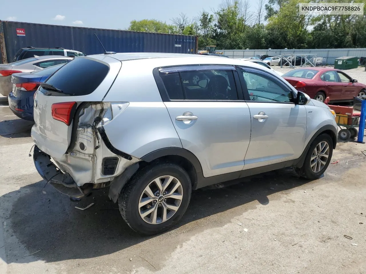 2015 Kia Sportage Lx VIN: KNDPBCAC9F7758826 Lot: 65238234