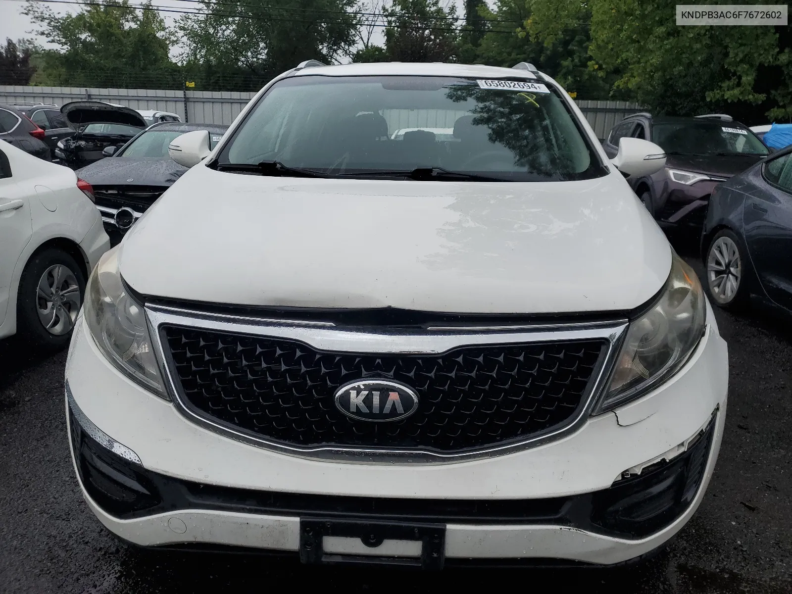 2015 Kia Sportage Lx VIN: KNDPB3AC6F7672602 Lot: 65802694