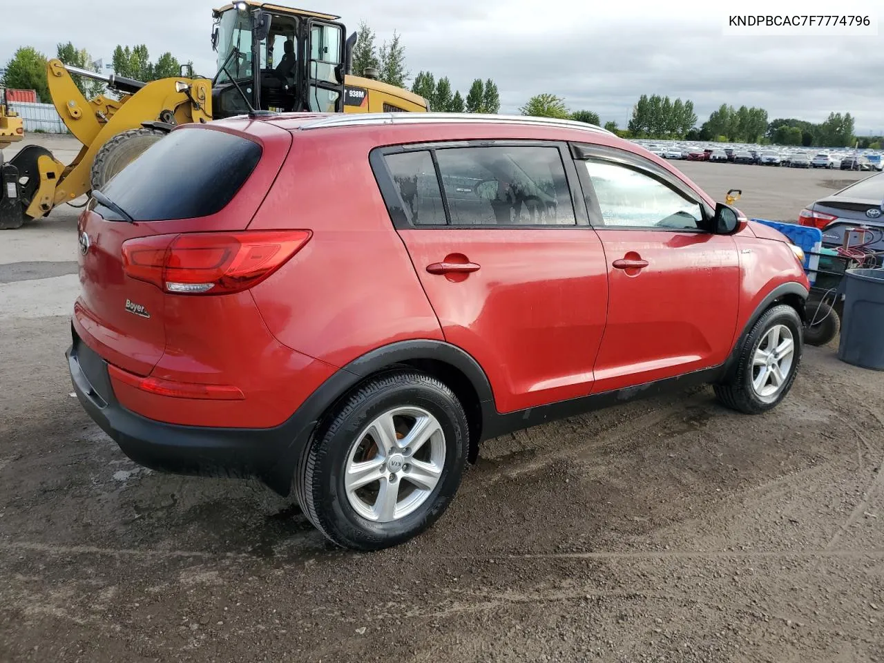 2015 Kia Sportage Lx VIN: KNDPBCAC7F7774796 Lot: 68628564