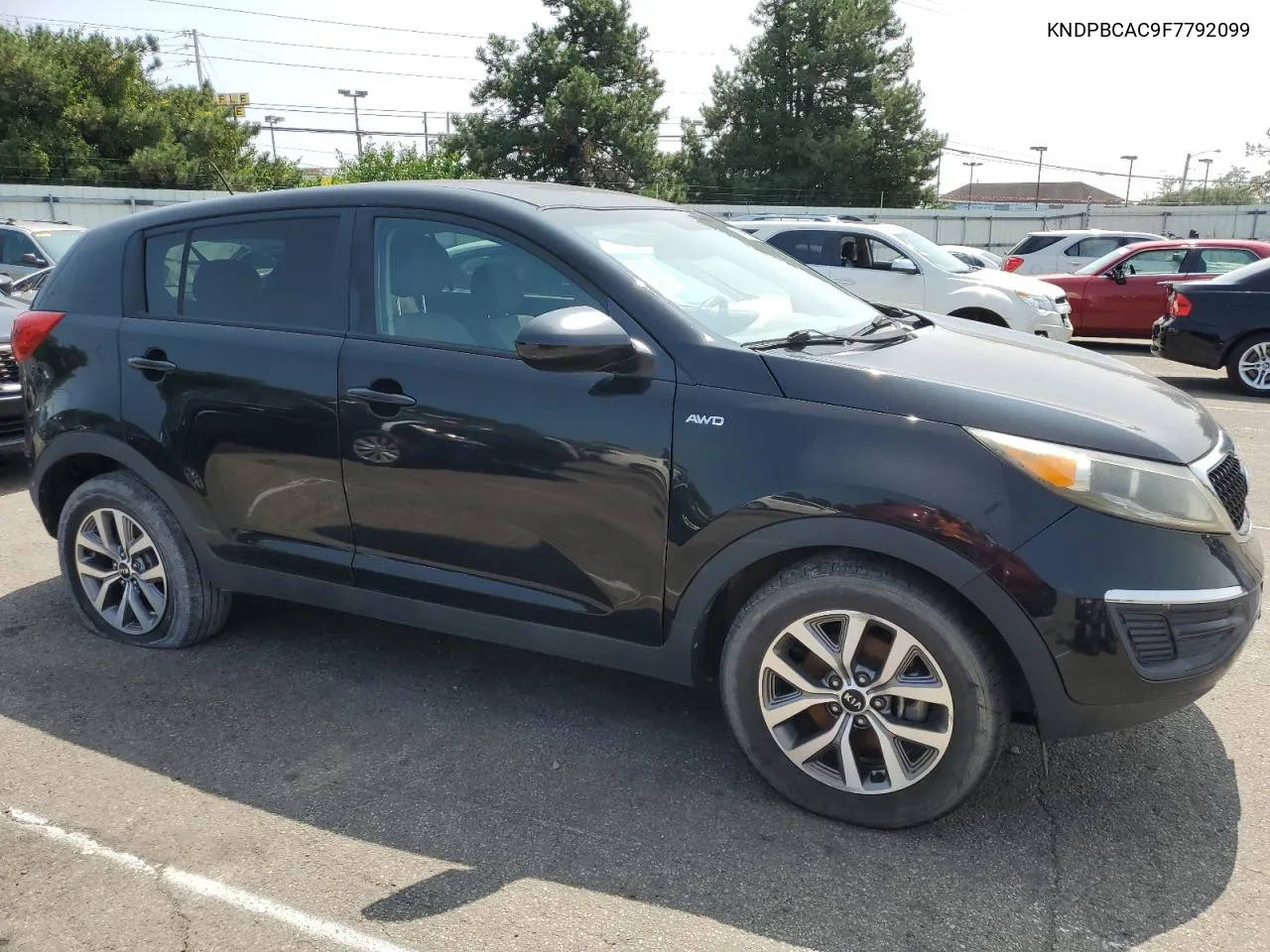 2015 Kia Sportage Lx VIN: KNDPBCAC9F7792099 Lot: 68921334