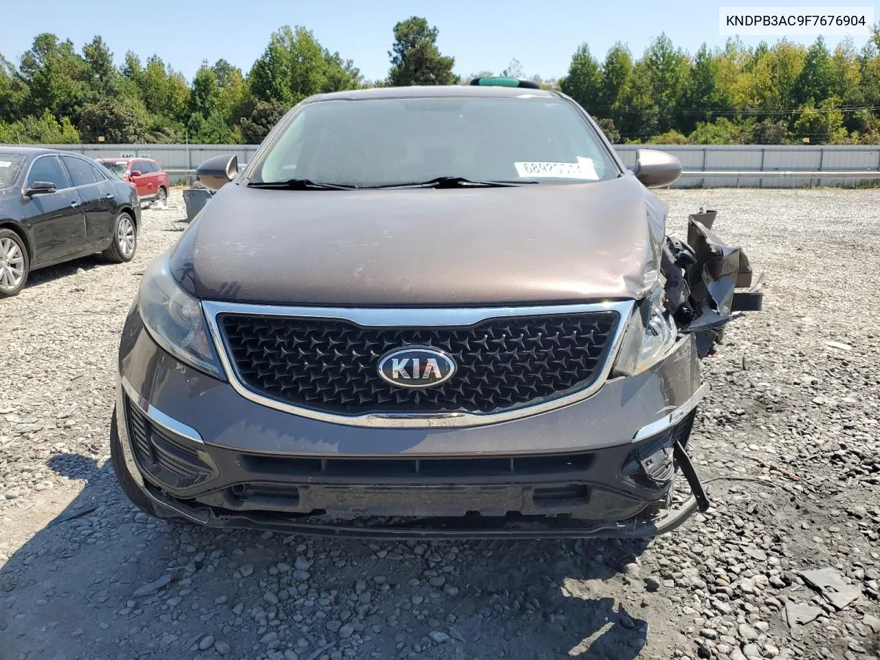 2015 Kia Sportage Lx VIN: KNDPB3AC9F7676904 Lot: 68926514