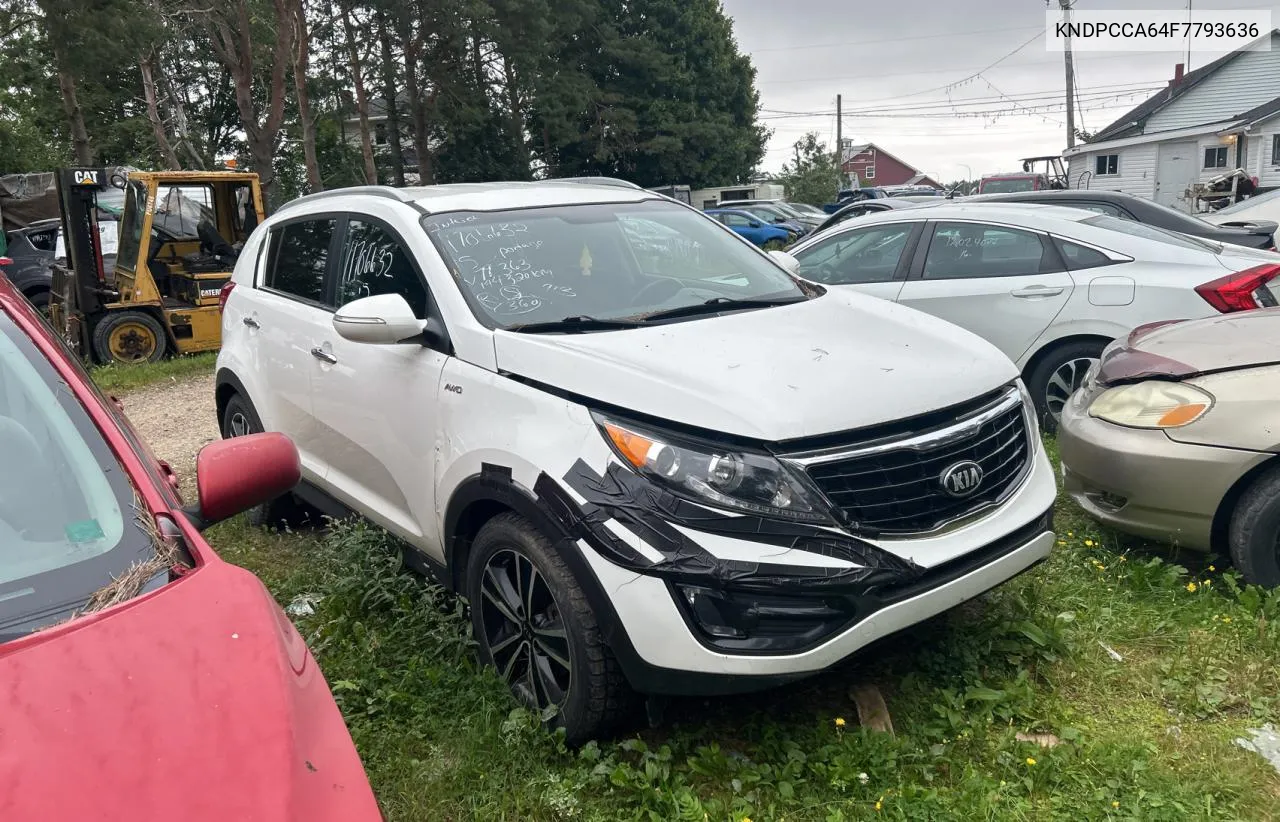 2015 Kia Sportage Ex VIN: KNDPCCA64F7793636 Lot: 69579774