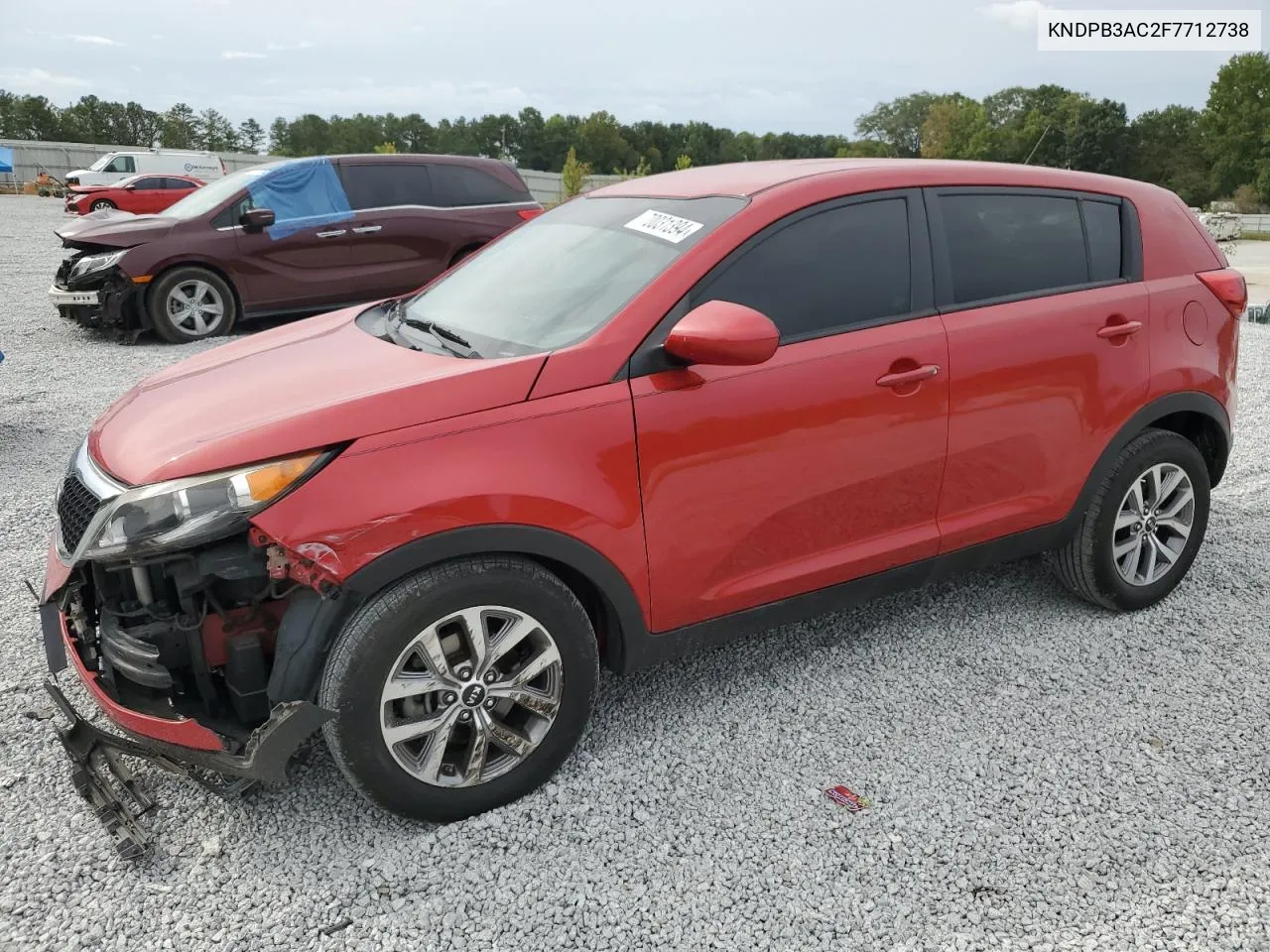 2015 Kia Sportage Lx VIN: KNDPB3AC2F7712738 Lot: 70031394