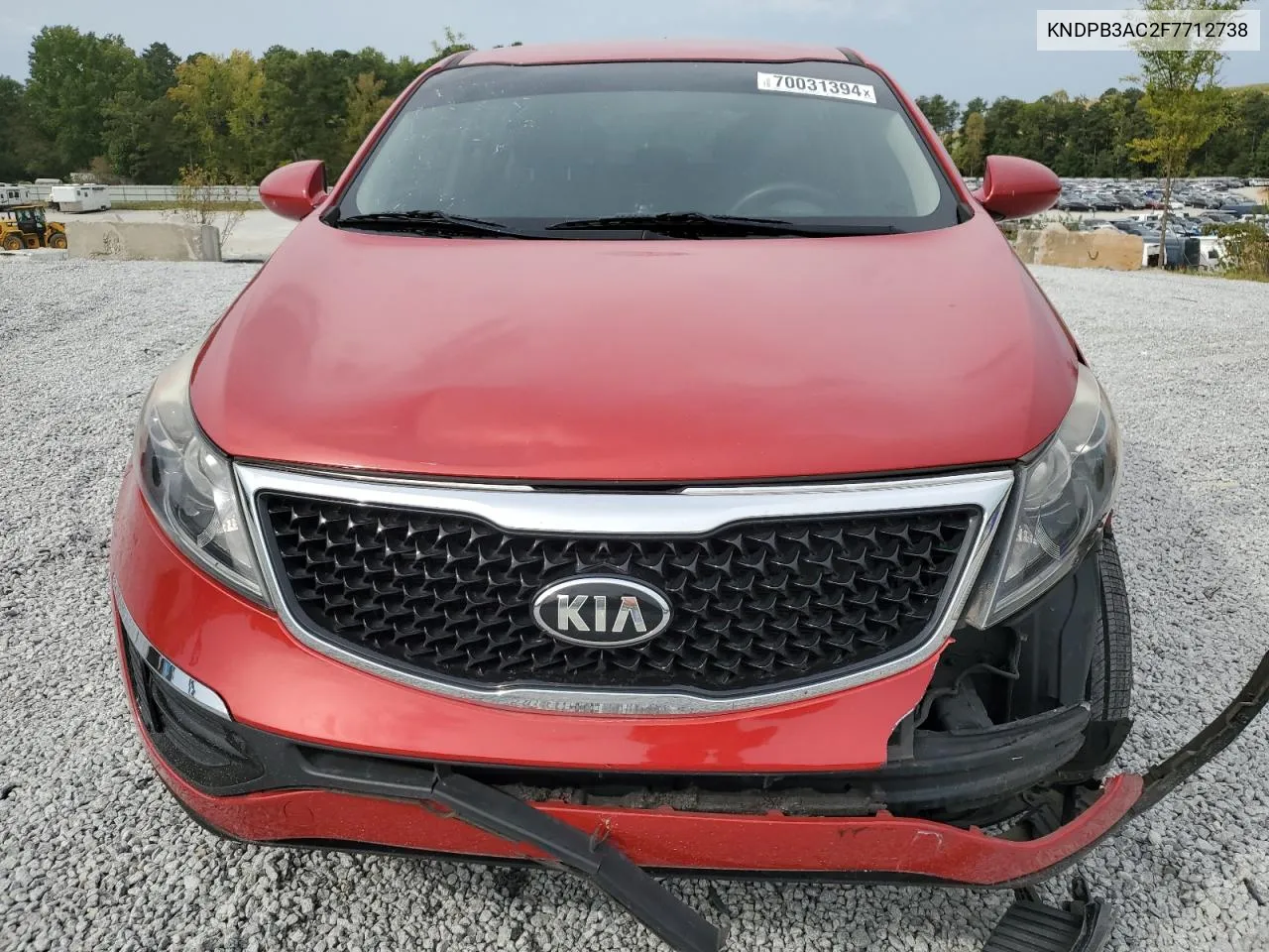 2015 Kia Sportage Lx VIN: KNDPB3AC2F7712738 Lot: 70031394