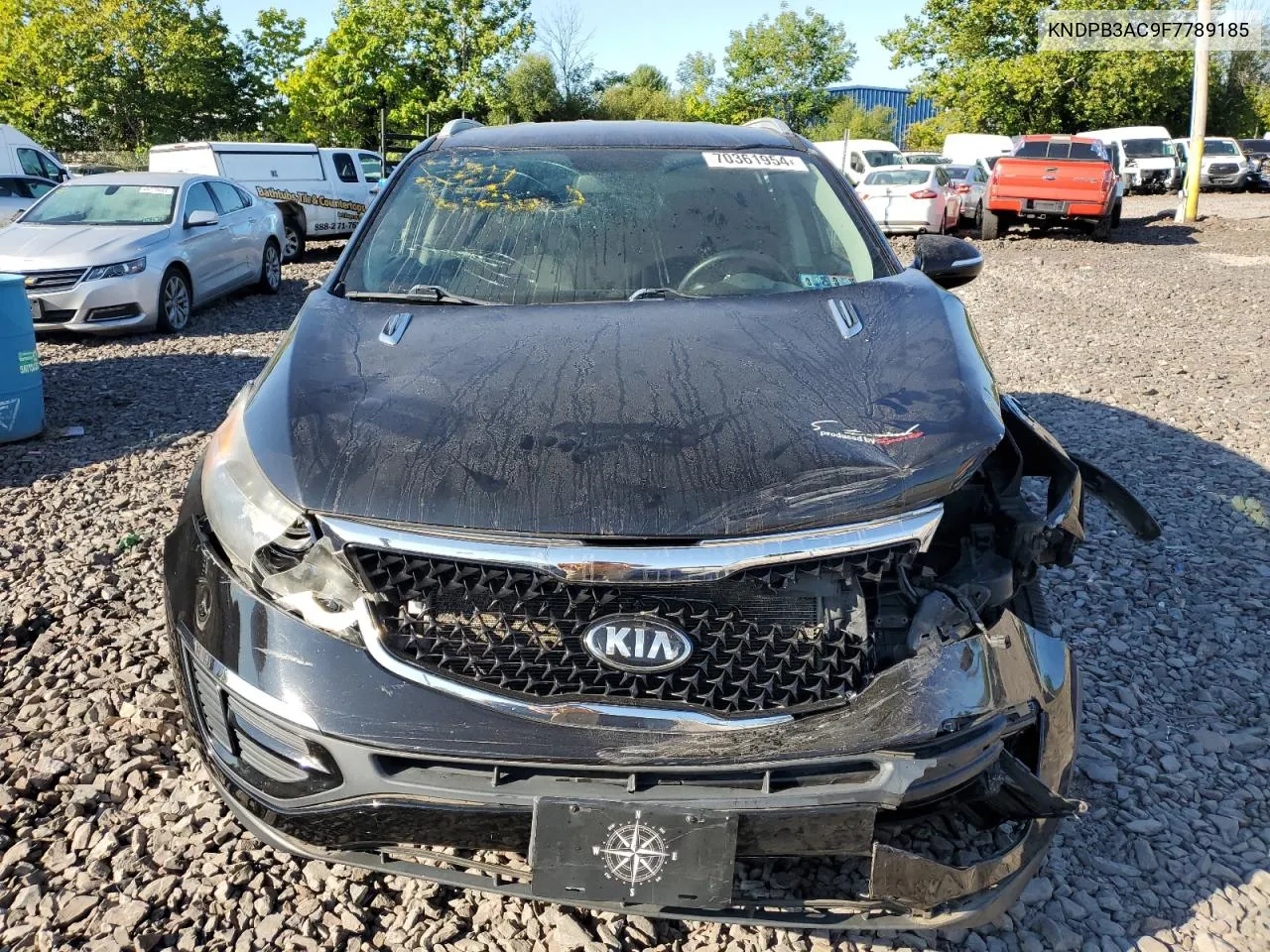 2015 Kia Sportage Lx VIN: KNDPB3AC9F7789185 Lot: 70361954