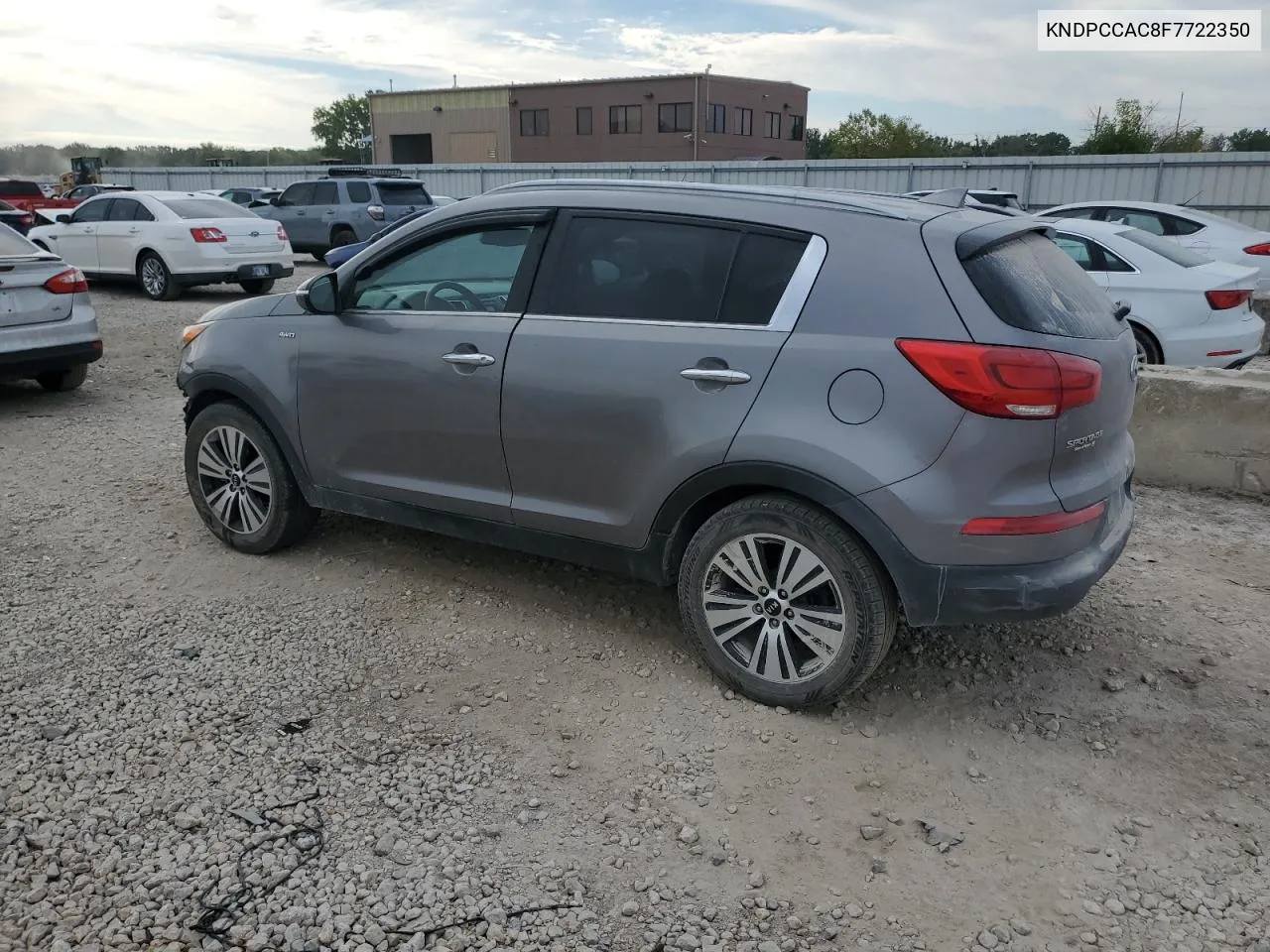 2015 Kia Sportage Ex VIN: KNDPCCAC8F7722350 Lot: 72013414