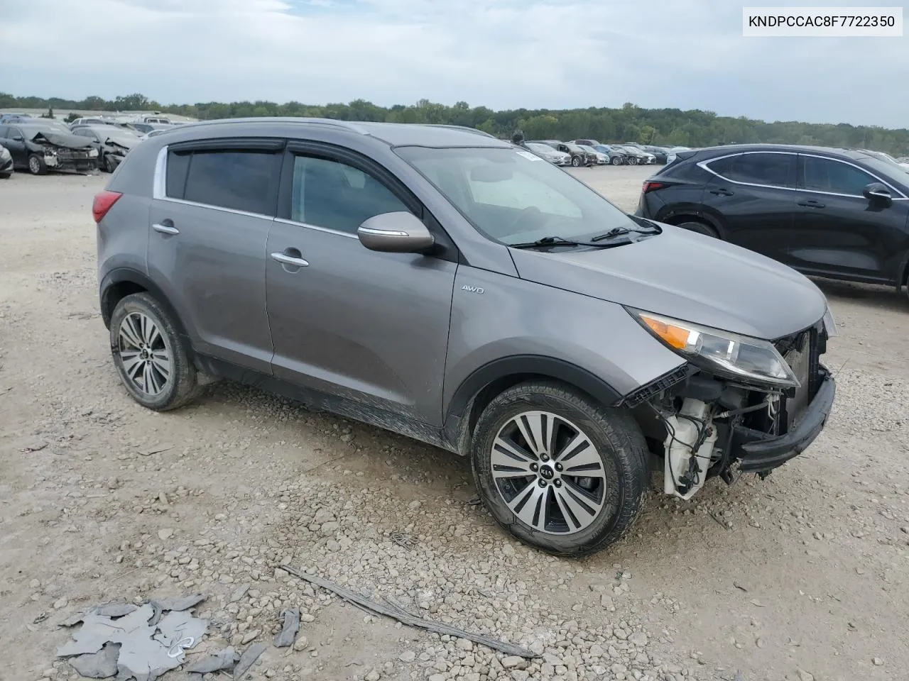 2015 Kia Sportage Ex VIN: KNDPCCAC8F7722350 Lot: 72013414