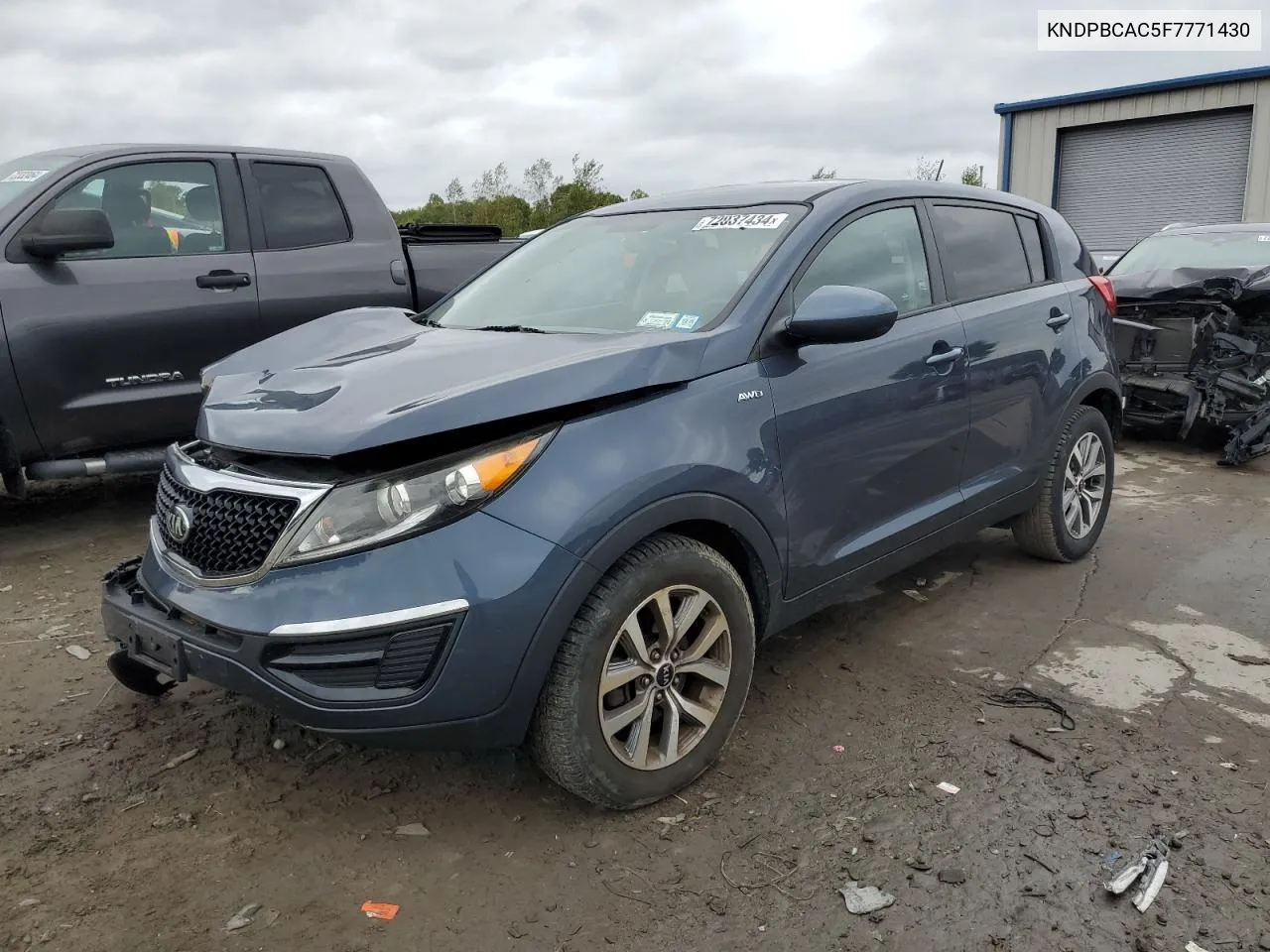 2015 Kia Sportage Lx VIN: KNDPBCAC5F7771430 Lot: 72037434