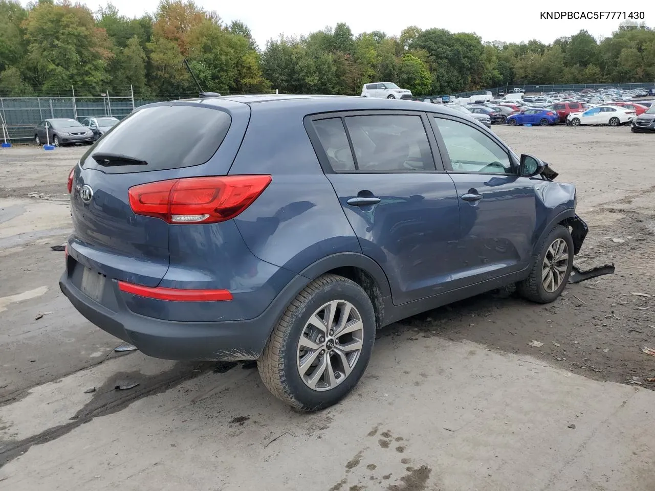 2015 Kia Sportage Lx VIN: KNDPBCAC5F7771430 Lot: 72037434