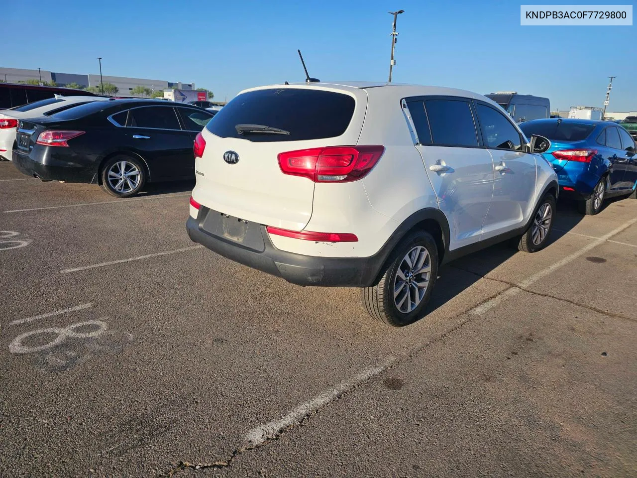 2015 Kia Sportage L VIN: KNDPB3AC0F7729800 Lot: 72289944