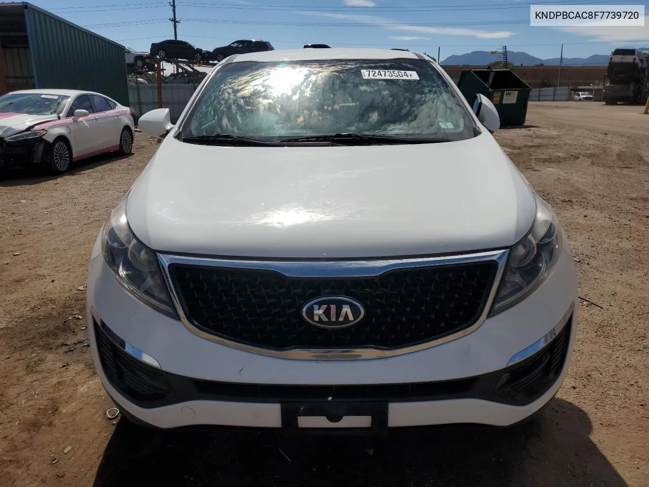 2015 Kia Sportage Lx VIN: KNDPBCAC8F7739720 Lot: 72473504