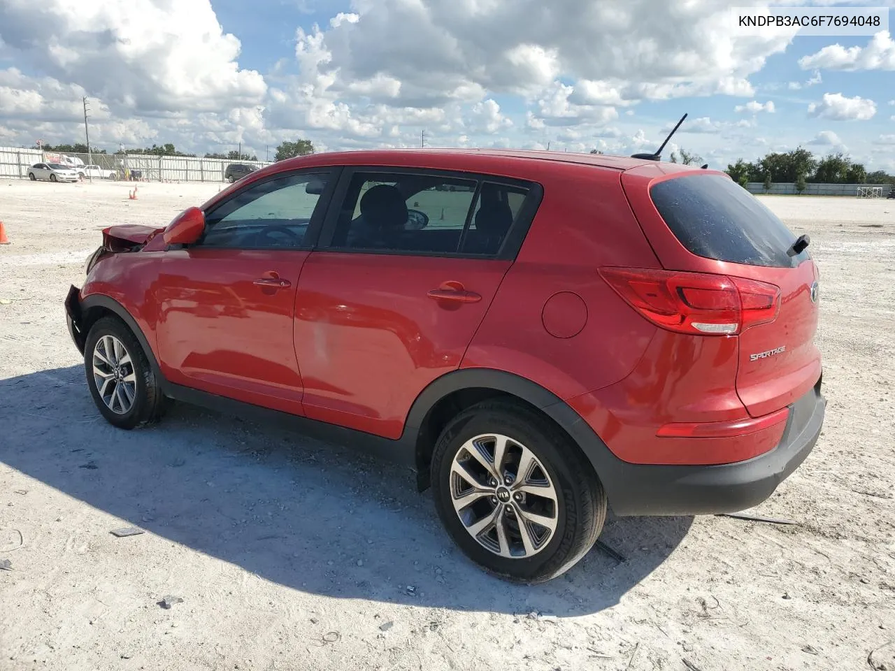 2015 Kia Sportage Lx VIN: KNDPB3AC6F7694048 Lot: 72910604