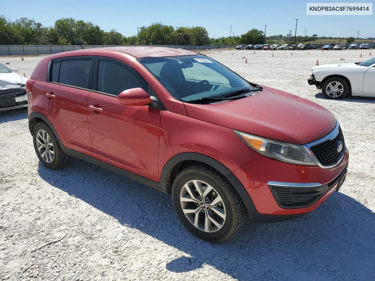 2015 Kia Sportage Lx VIN: KNDPB3AC8F7699414 Lot: 73133894