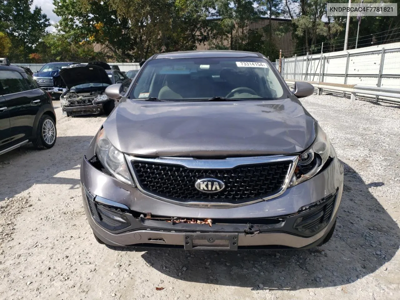 2015 Kia Sportage Lx VIN: KNDPBCAC4F7781821 Lot: 73314154