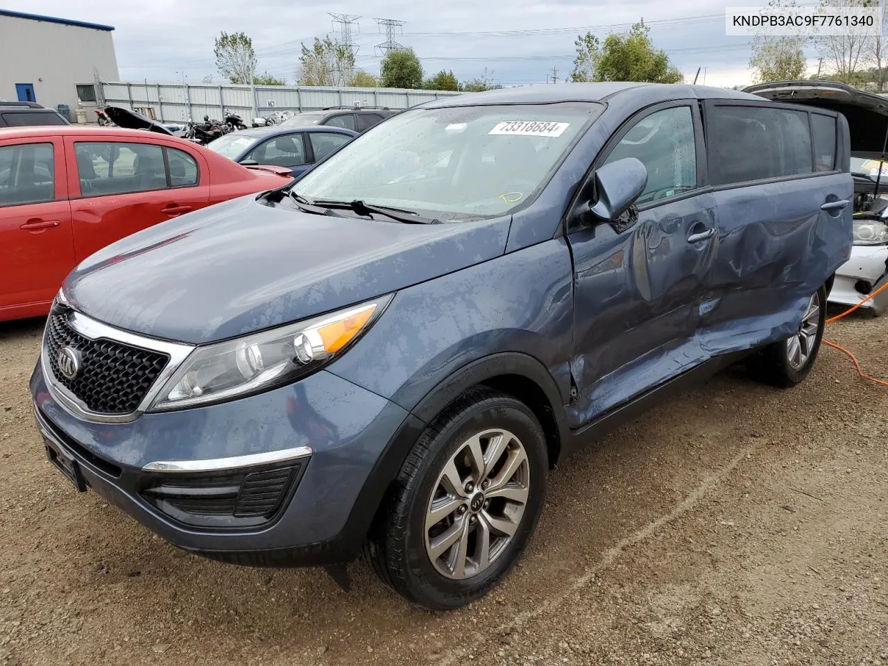 2015 Kia Sportage Lx VIN: KNDPB3AC9F7761340 Lot: 73318684