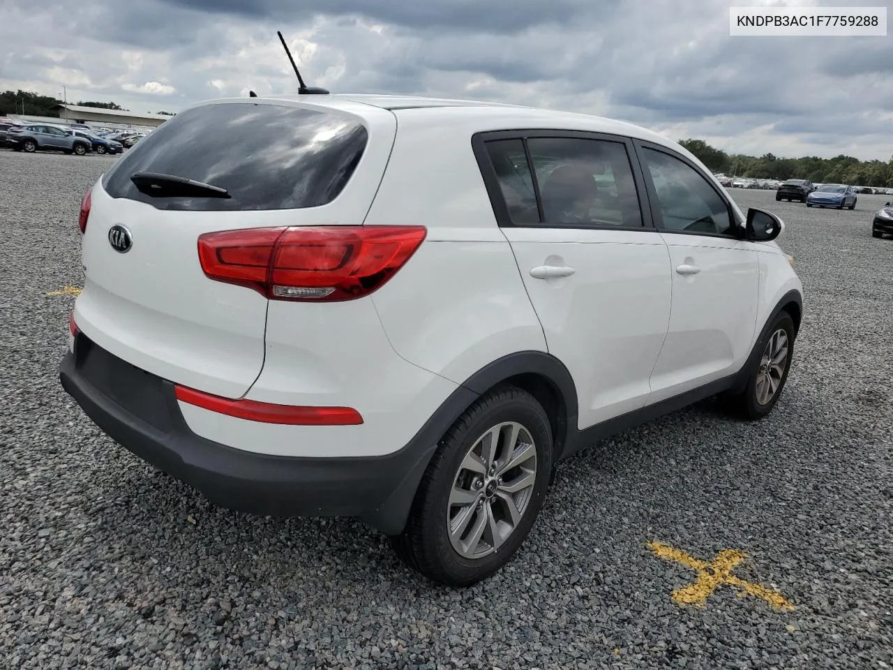 2015 Kia Sportage Lx VIN: KNDPB3AC1F7759288 Lot: 73769424