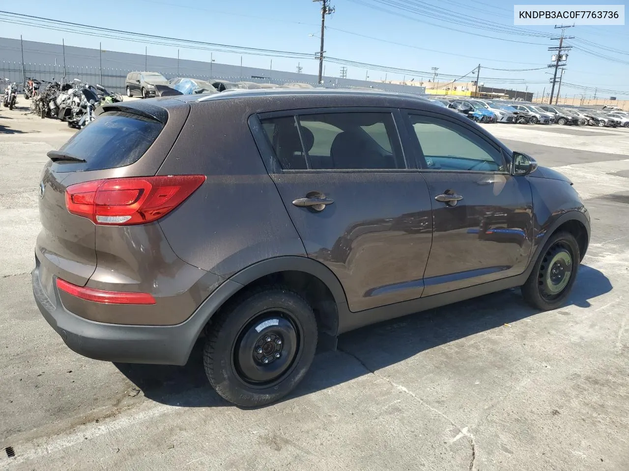 2015 Kia Sportage Lx VIN: KNDPB3AC0F7763736 Lot: 73813074