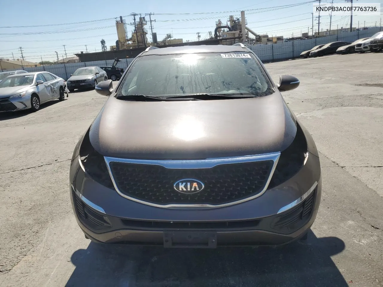 2015 Kia Sportage Lx VIN: KNDPB3AC0F7763736 Lot: 73813074