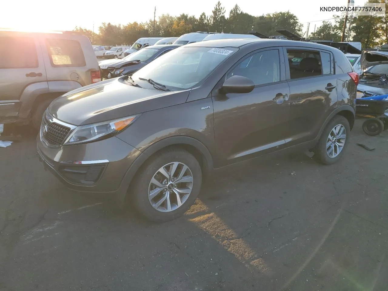 2015 Kia Sportage Lx VIN: KNDPBCAC4F7757406 Lot: 74030324