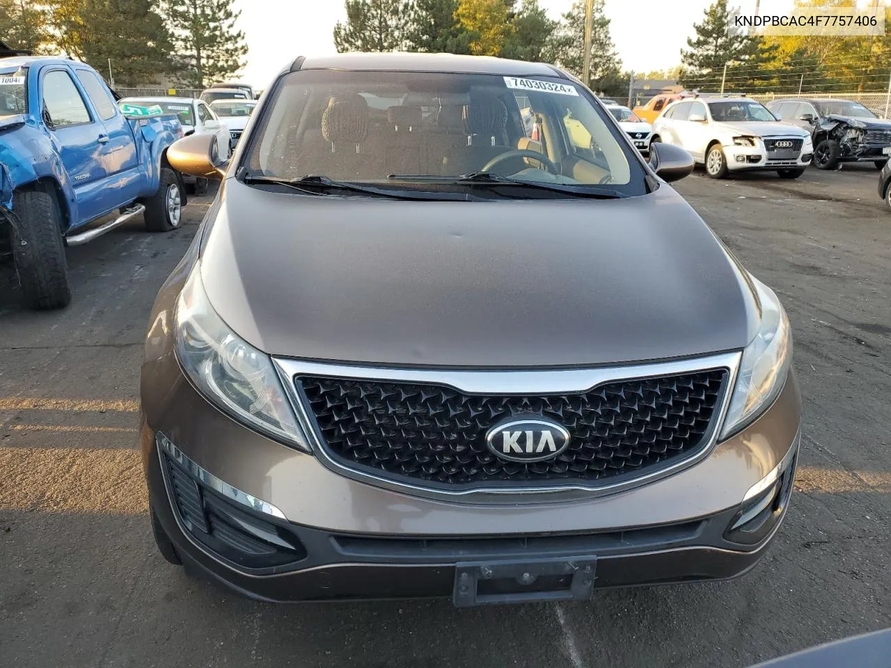 2015 Kia Sportage Lx VIN: KNDPBCAC4F7757406 Lot: 74030324