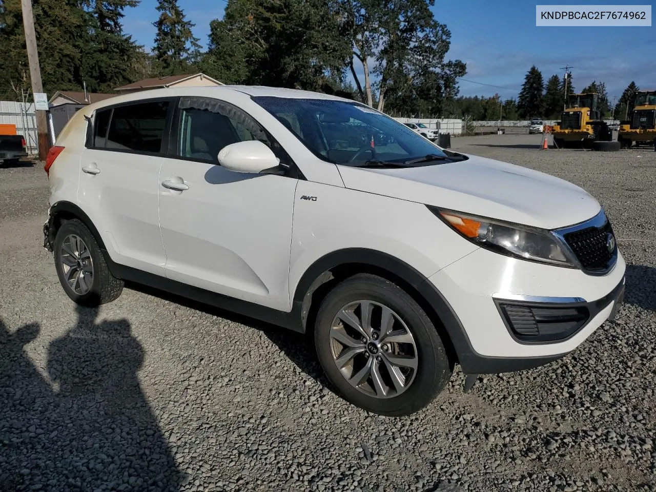 2015 Kia Sportage Lx VIN: KNDPBCAC2F7674962 Lot: 74307094