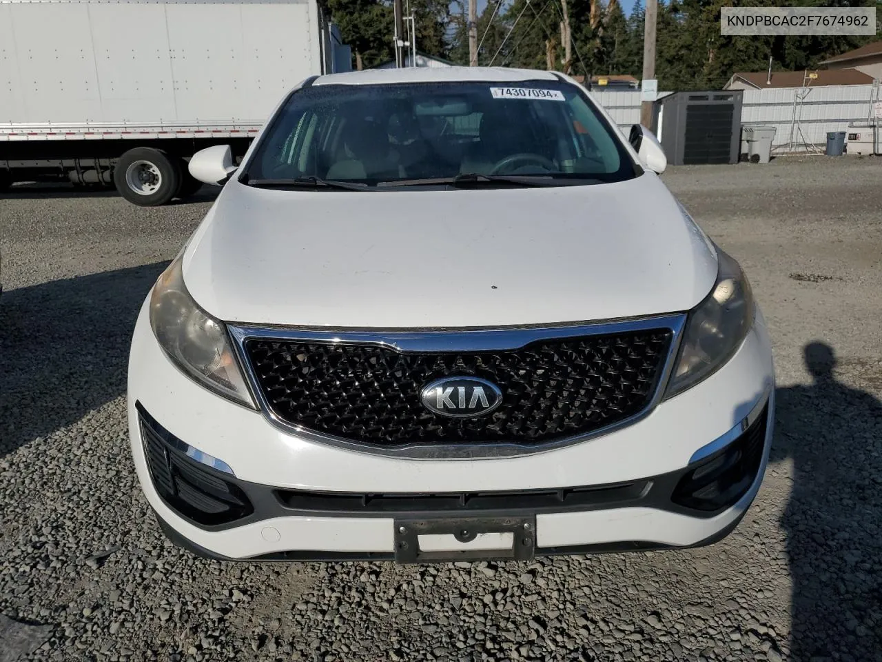 2015 Kia Sportage Lx VIN: KNDPBCAC2F7674962 Lot: 74307094