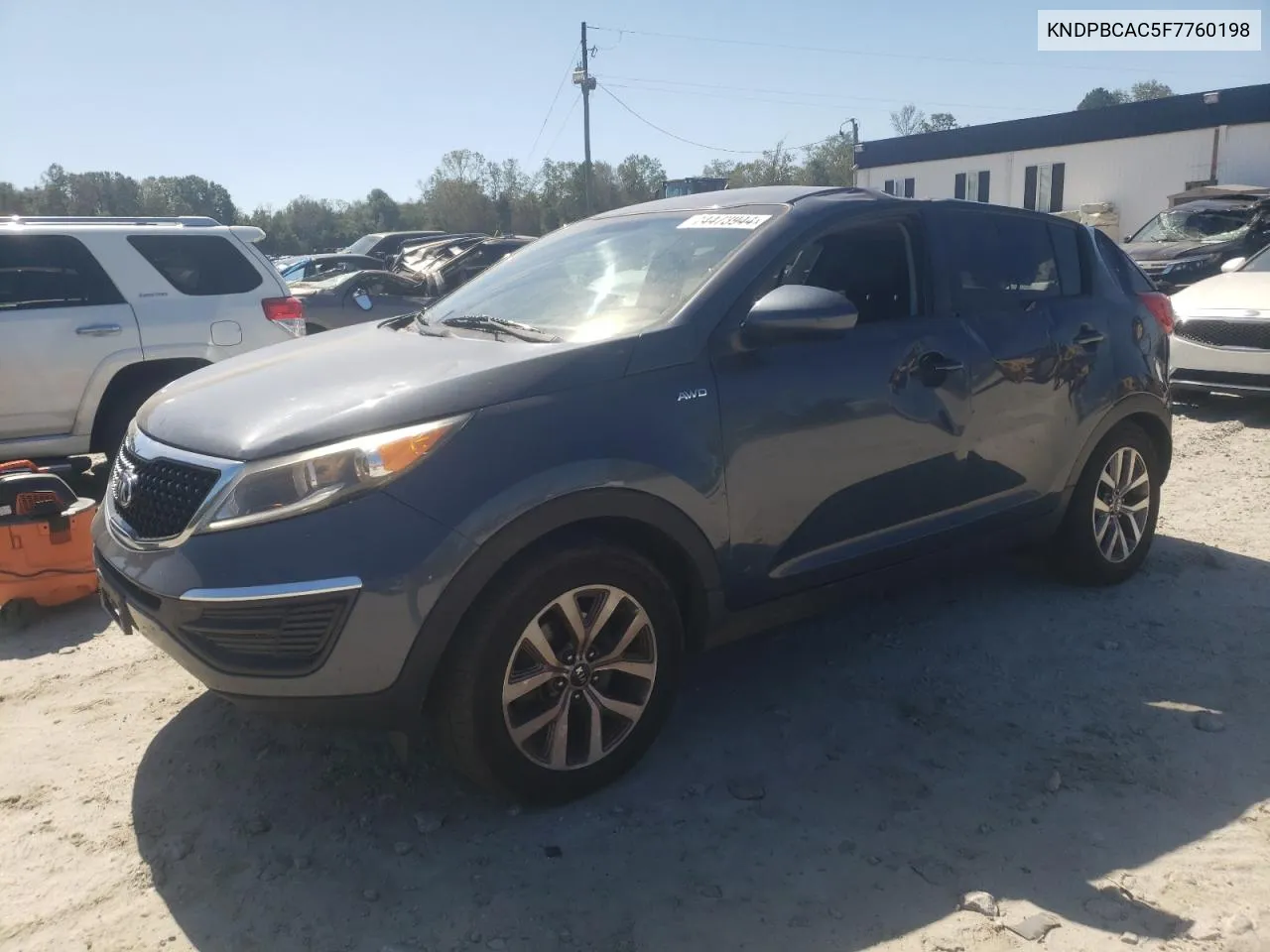 2015 Kia Sportage Lx VIN: KNDPBCAC5F7760198 Lot: 74473944