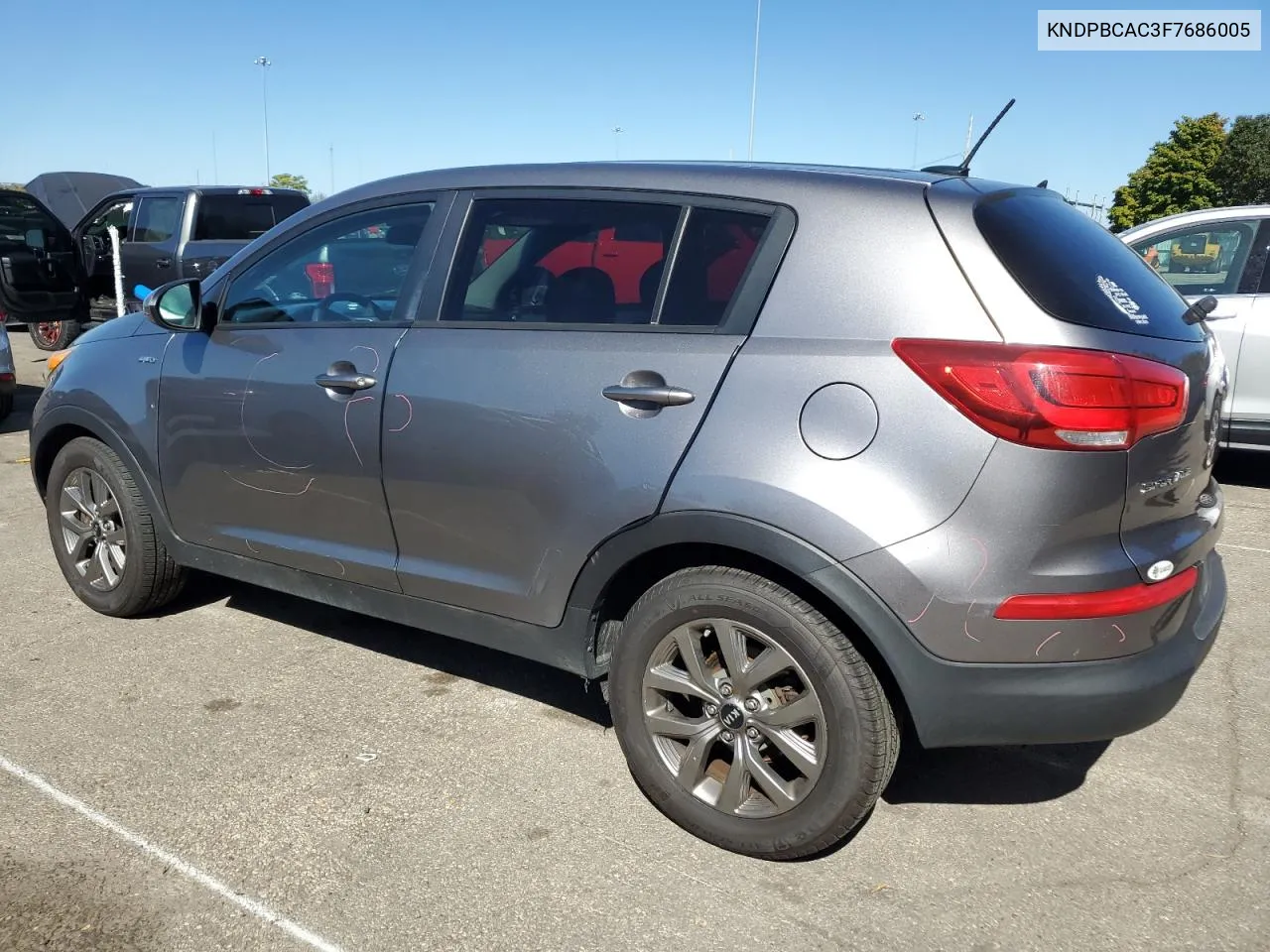 2015 Kia Sportage Lx VIN: KNDPBCAC3F7686005 Lot: 74986124