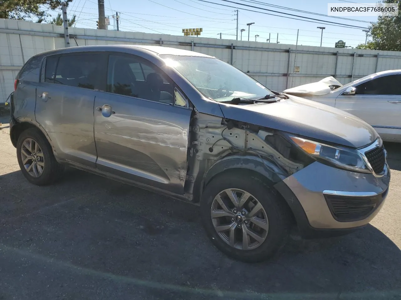 2015 Kia Sportage Lx VIN: KNDPBCAC3F7686005 Lot: 74986124