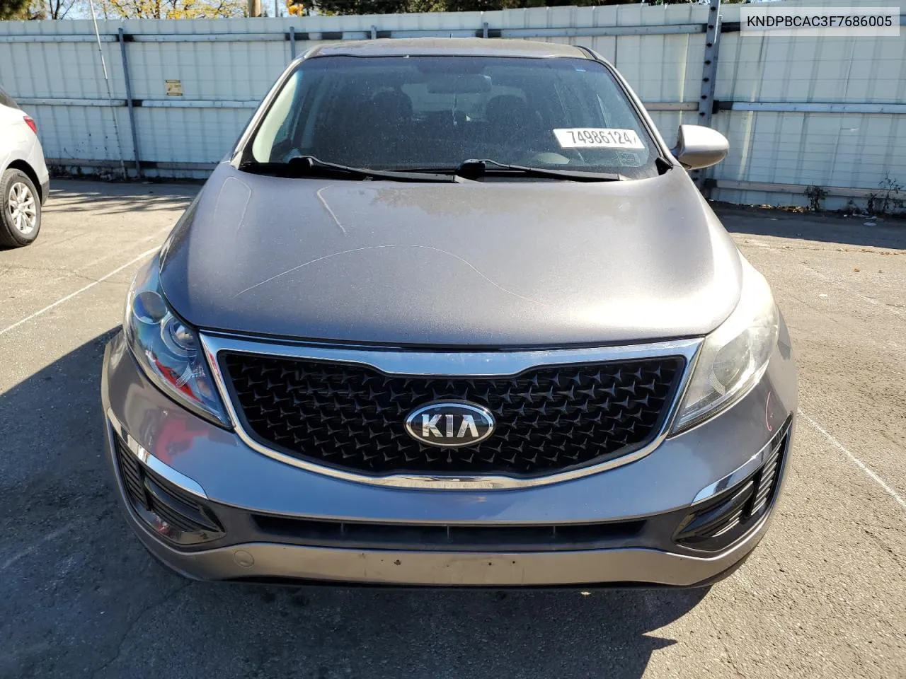 2015 Kia Sportage Lx VIN: KNDPBCAC3F7686005 Lot: 74986124