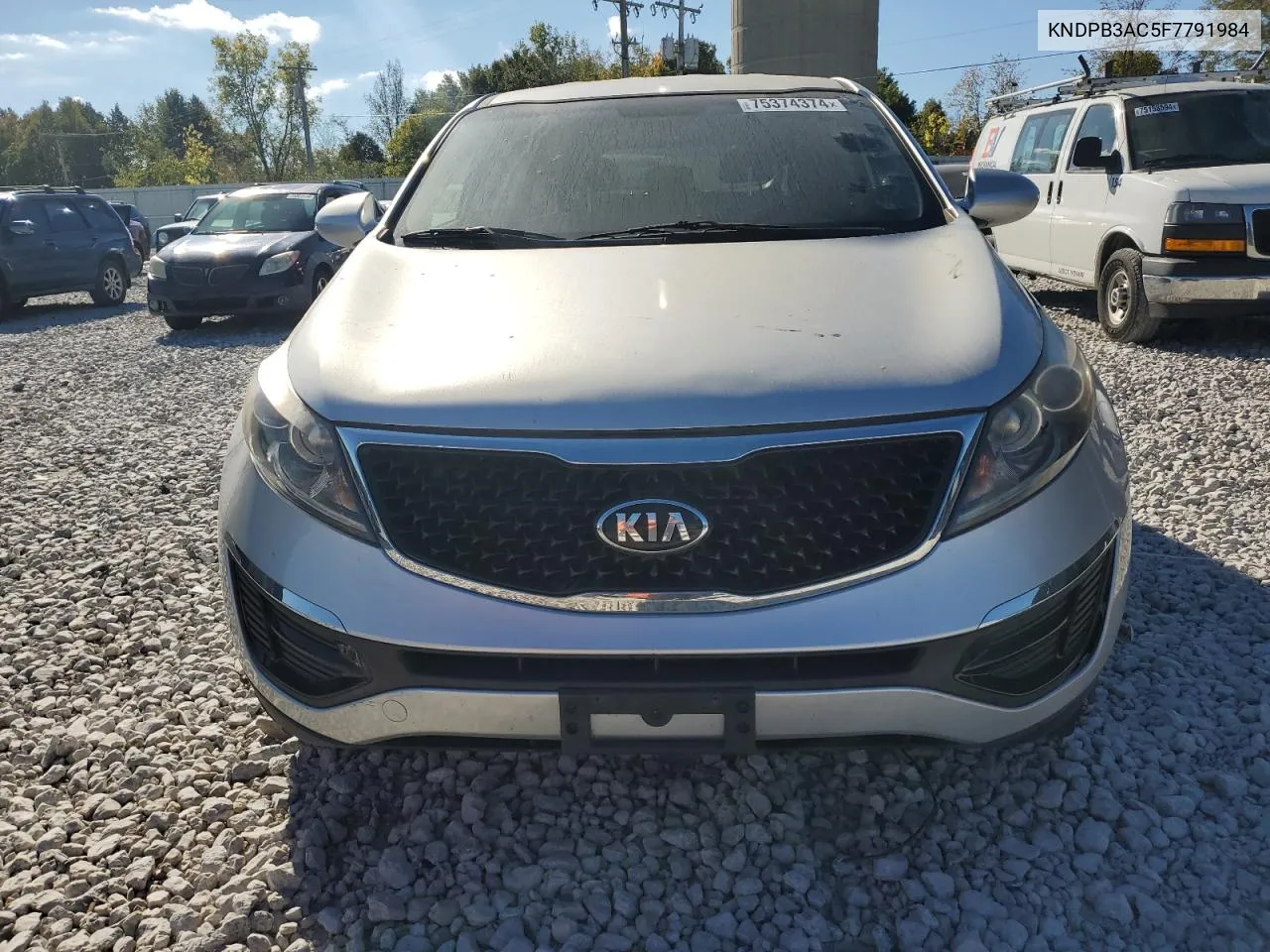 2015 Kia Sportage Lx VIN: KNDPB3AC5F7791984 Lot: 75374374