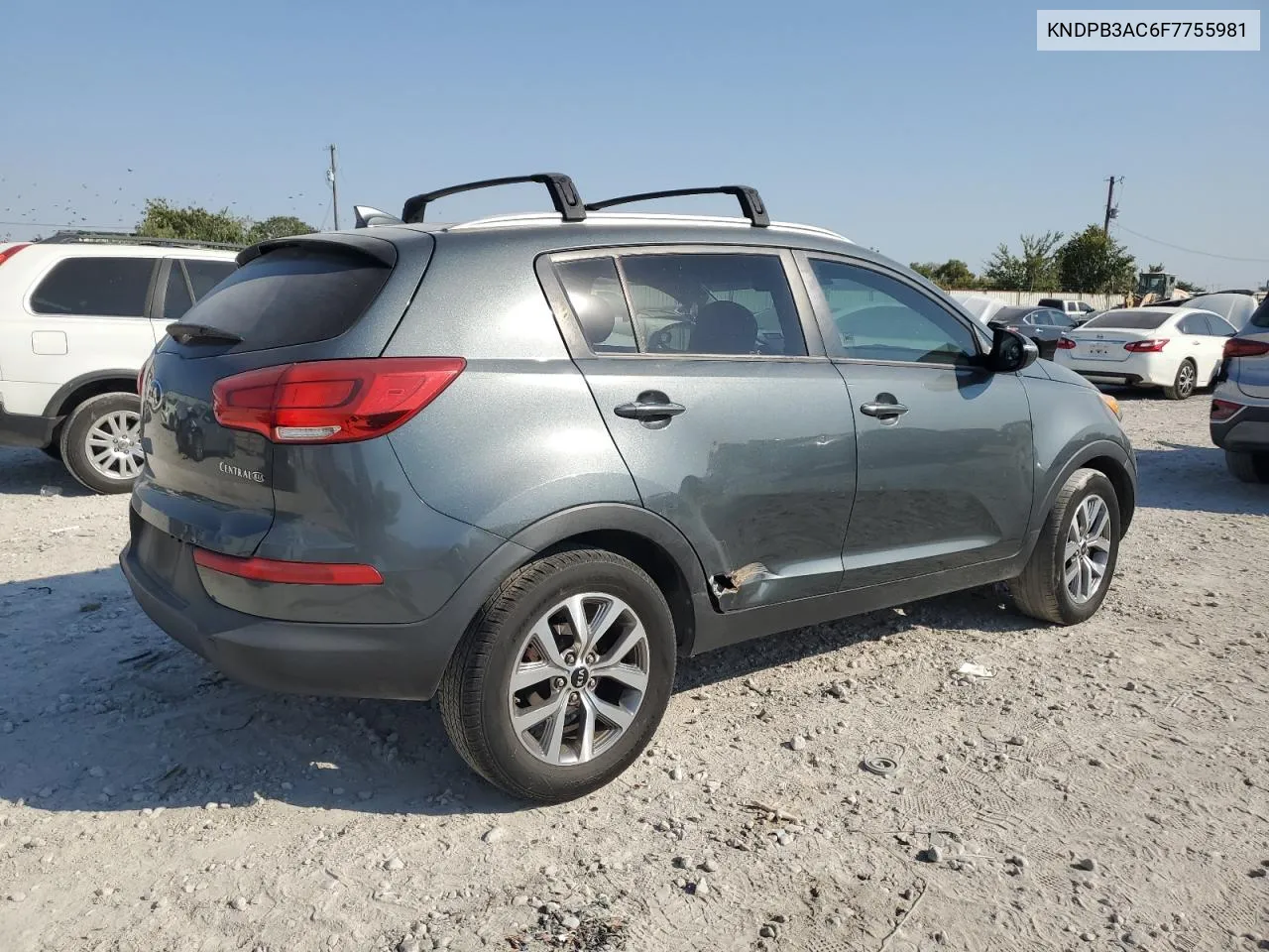 2015 Kia Sportage Lx VIN: KNDPB3AC6F7755981 Lot: 75566234