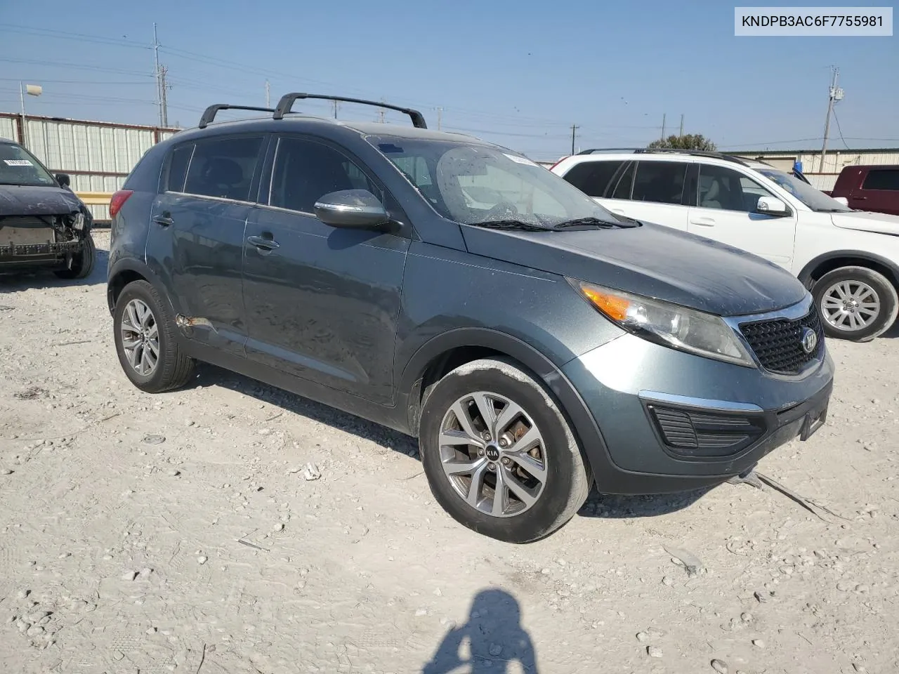 2015 Kia Sportage Lx VIN: KNDPB3AC6F7755981 Lot: 75566234