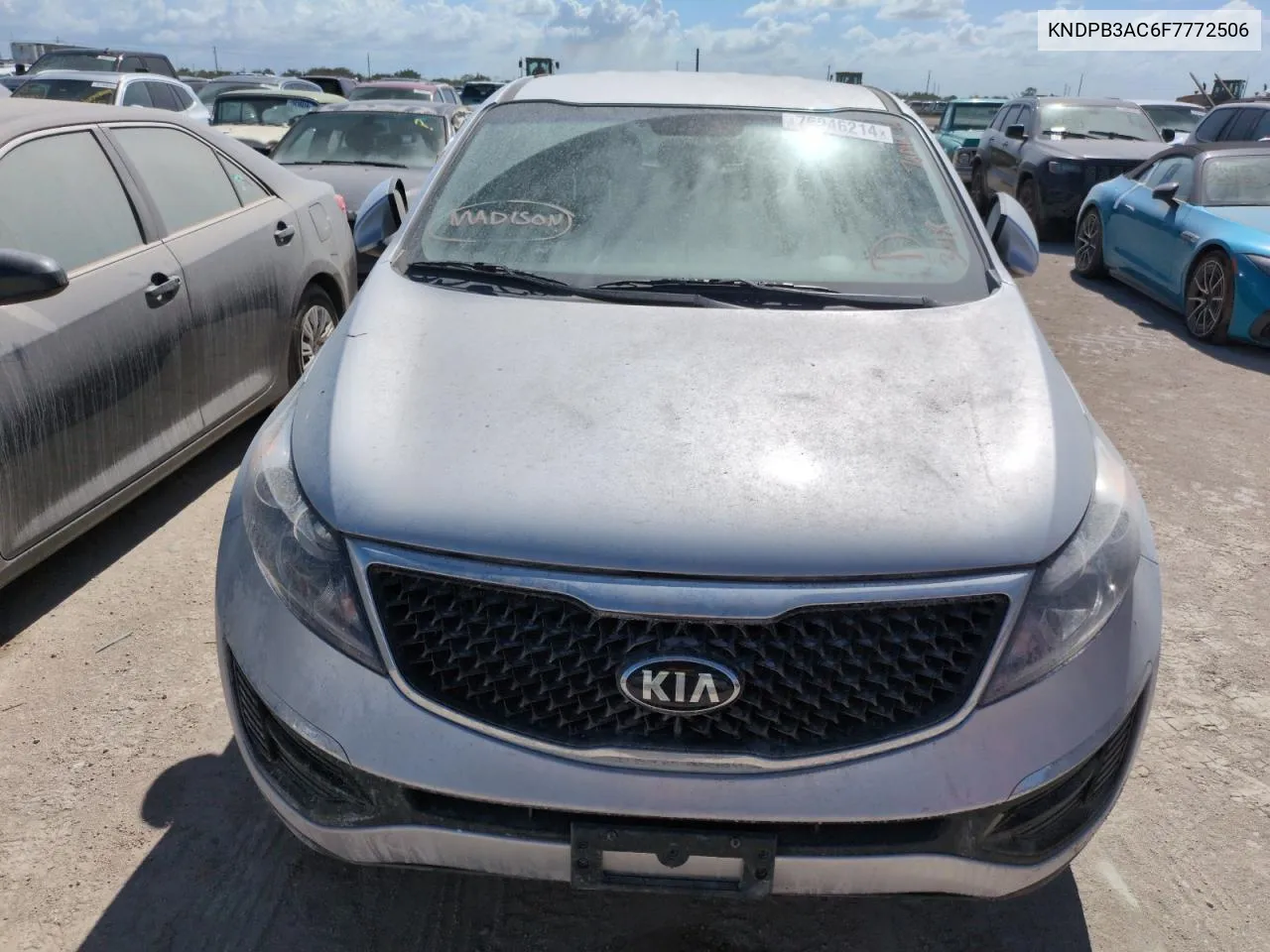 2015 Kia Sportage Lx VIN: KNDPB3AC6F7772506 Lot: 76046214