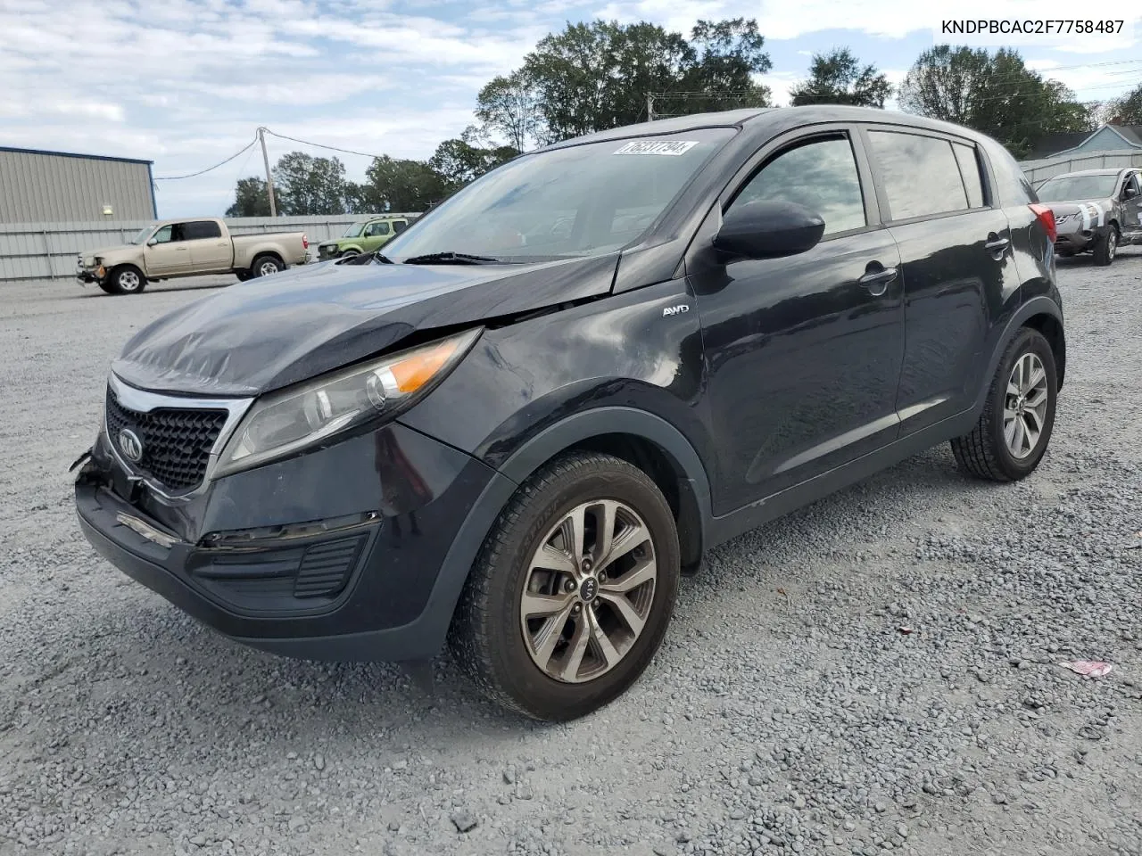 2015 Kia Sportage Lx VIN: KNDPBCAC2F7758487 Lot: 76237794