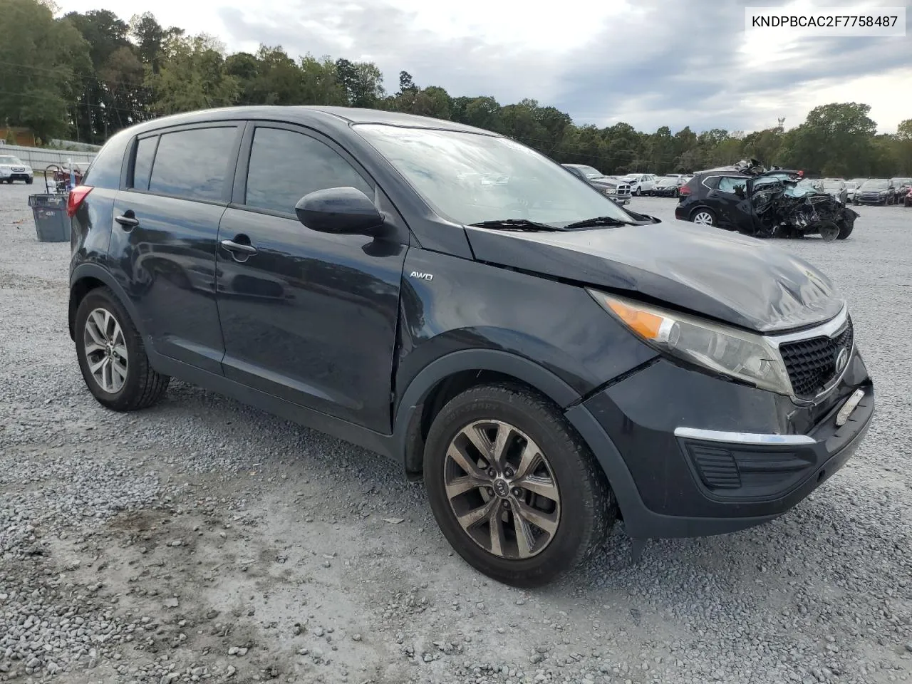 2015 Kia Sportage Lx VIN: KNDPBCAC2F7758487 Lot: 76237794