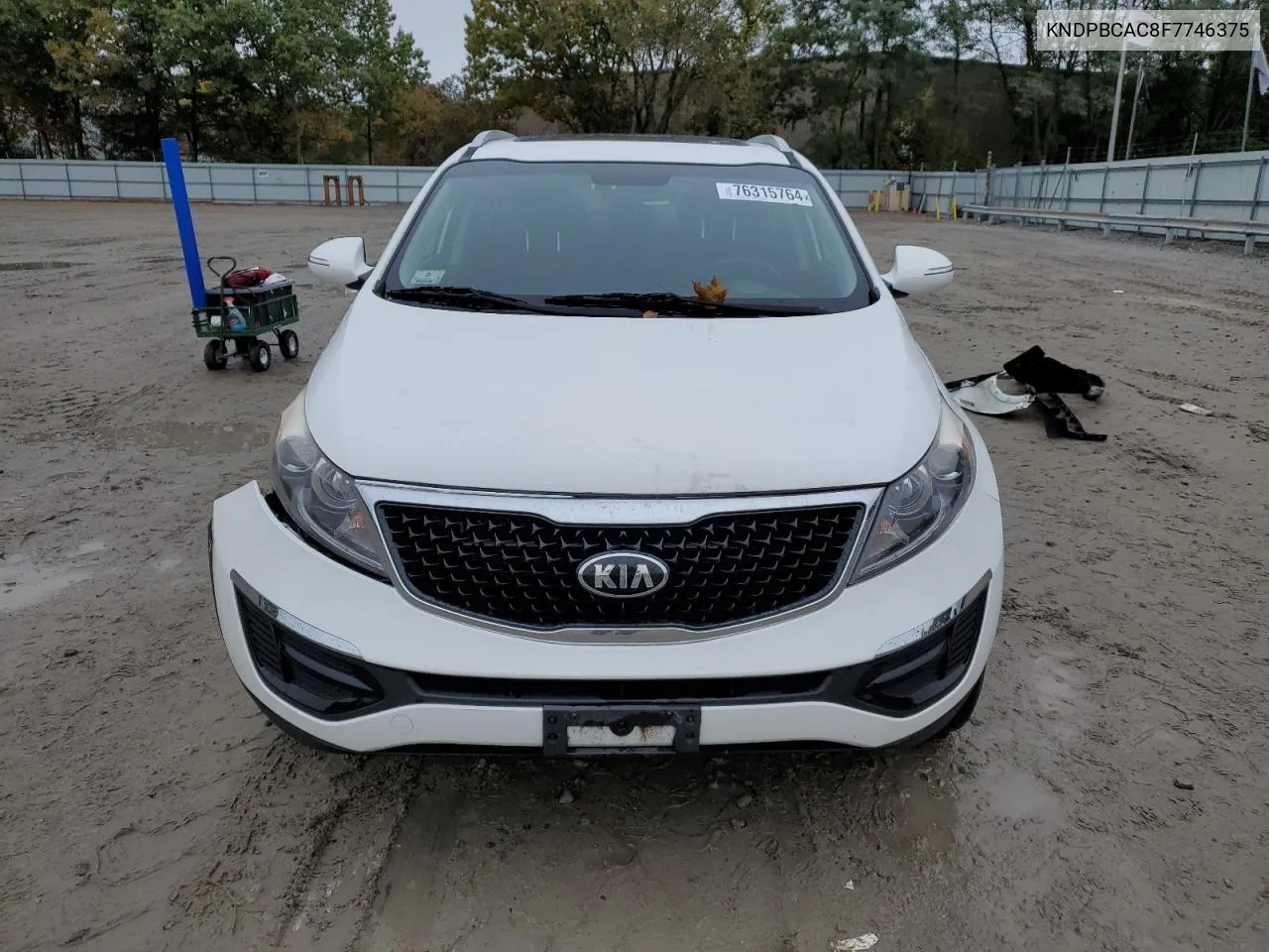 2015 Kia Sportage Lx VIN: KNDPBCAC8F7746375 Lot: 76315764